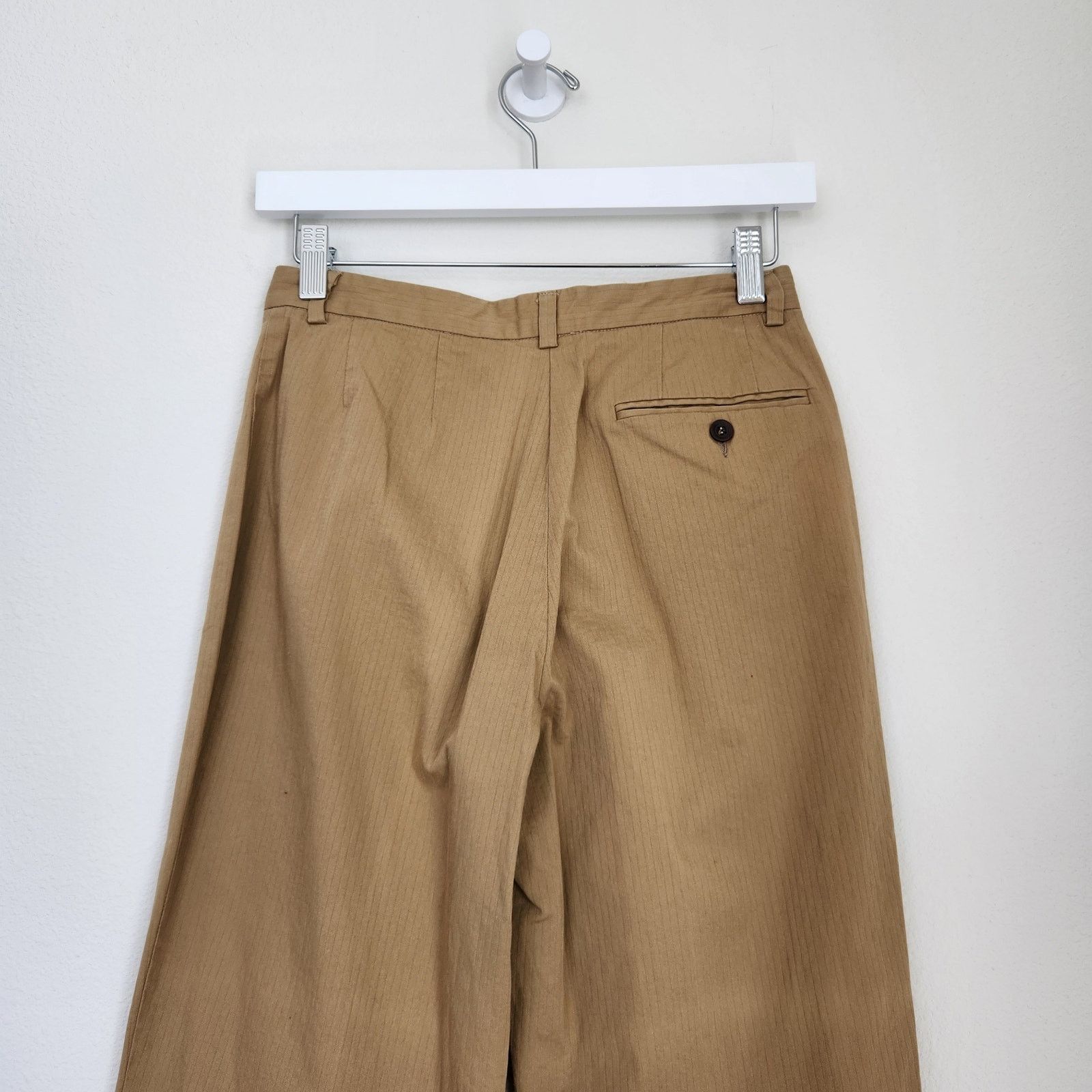 C.P. Company VintageTan High Rise Pinstripe Straight Leg Pants Italy 2 Size 26" / US 2 / IT 38 - 9 Thumbnail