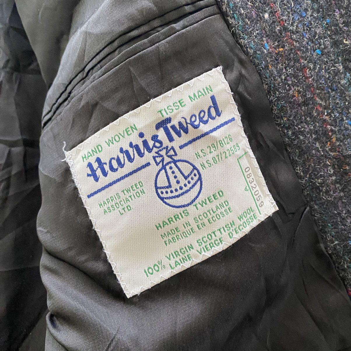 Harris Tweed HARRIS TWEED Striped Wool Blazer Size 48R - 4 Thumbnail