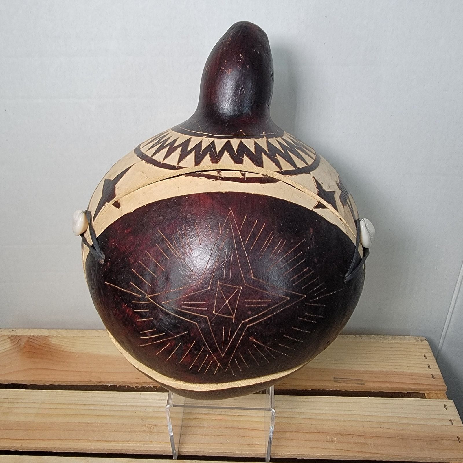 Other Handcrafted Nativity Scene Inside A Carved Gourd From Kenya Size ONE SIZE - 4 Thumbnail