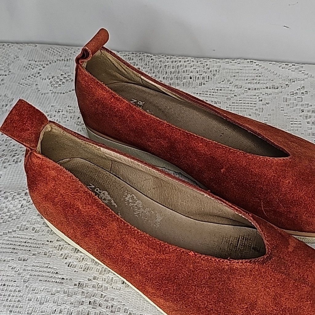 Eileen Fisher Eileen Fisher sport demi wedge brick suede flat shoes sz 6.5 Size US 6.5 / IT 36.5 - 4 Thumbnail