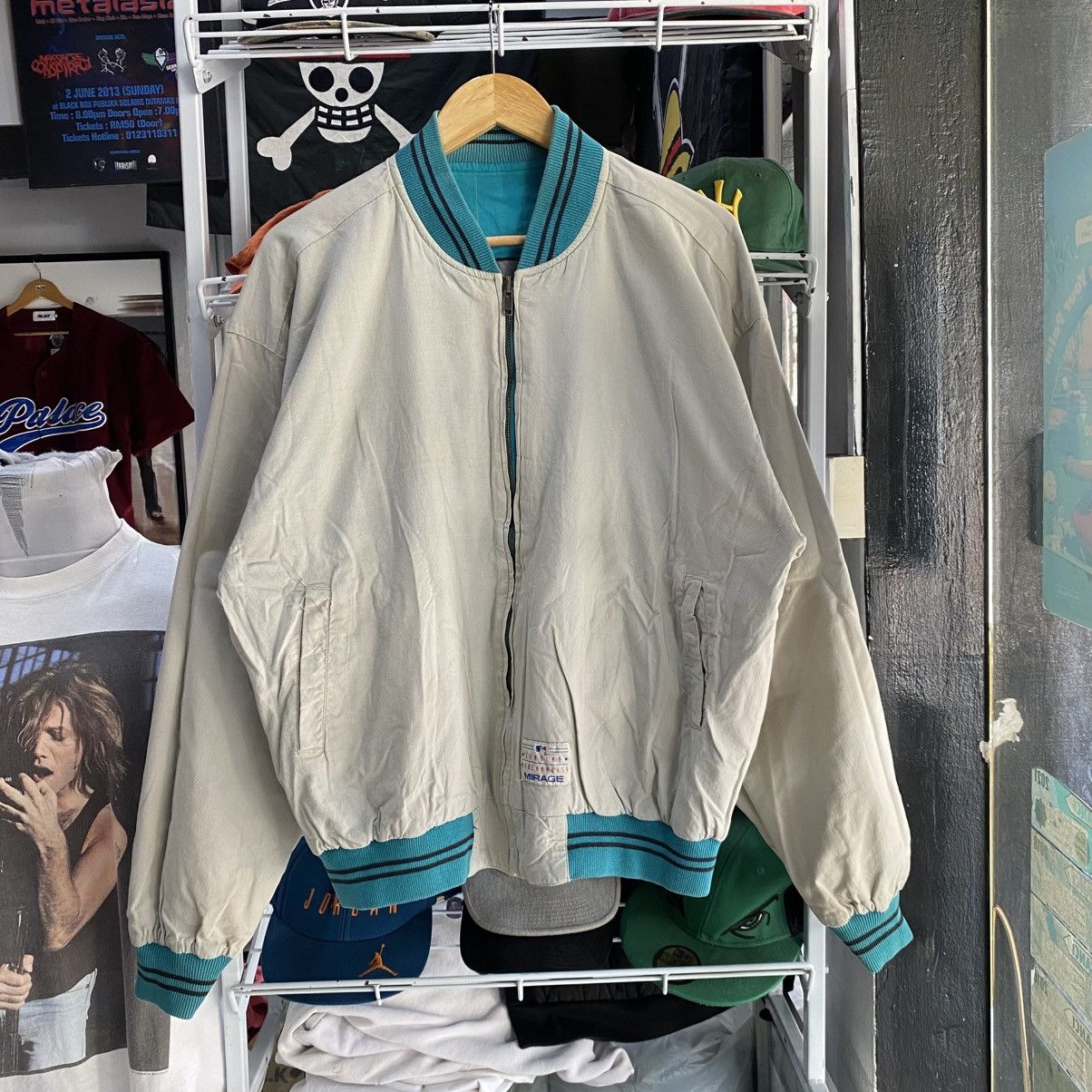 MLB × Mirage × Vintage Vintage 90s MLB Florida Marlins Reversible Jacket Size US M / EU 48-50 / 2 - 4 Thumbnail