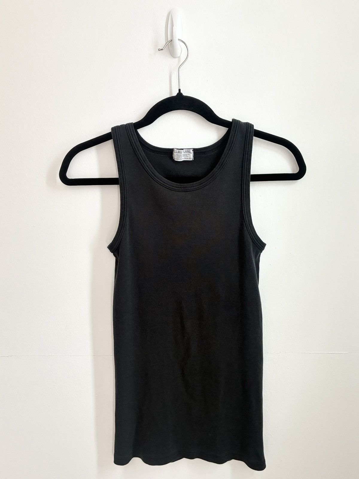 Helmut Lang Vintage 90's Archive Micro Ribbed Tank Top | Grailed