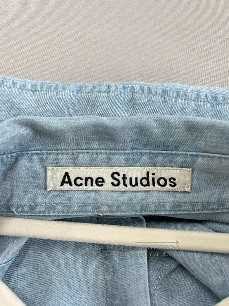 Acne Studios Acne Studios Blue Pure Cotton Shirt Size XXS / US 00 / IT 34 - 3 Thumbnail