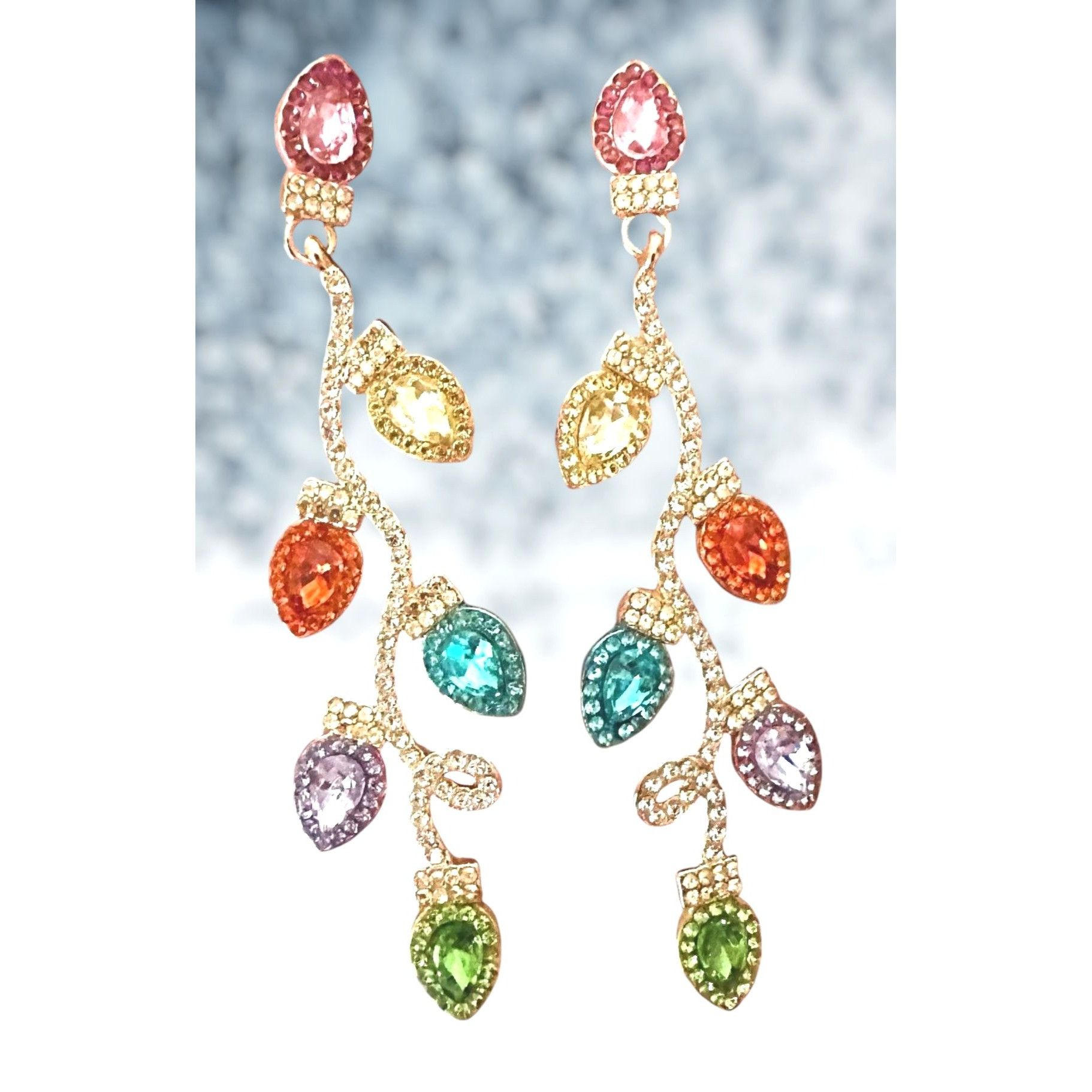 Handmade Christmas Bulb Earrings Pierced Posts New Festive Cruise Dis Size ONE SIZE - 1 Thumbnail