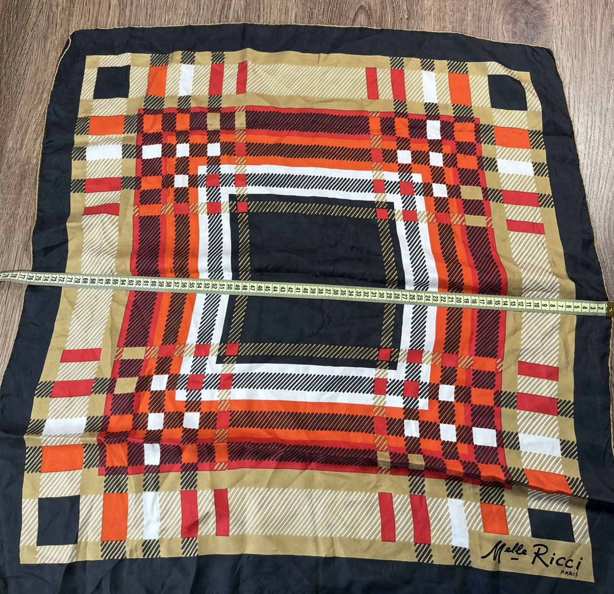 Vintage Vintage Melle Ricci Silk Scarf Multicoloured Size ONE SIZE - 7 Thumbnail