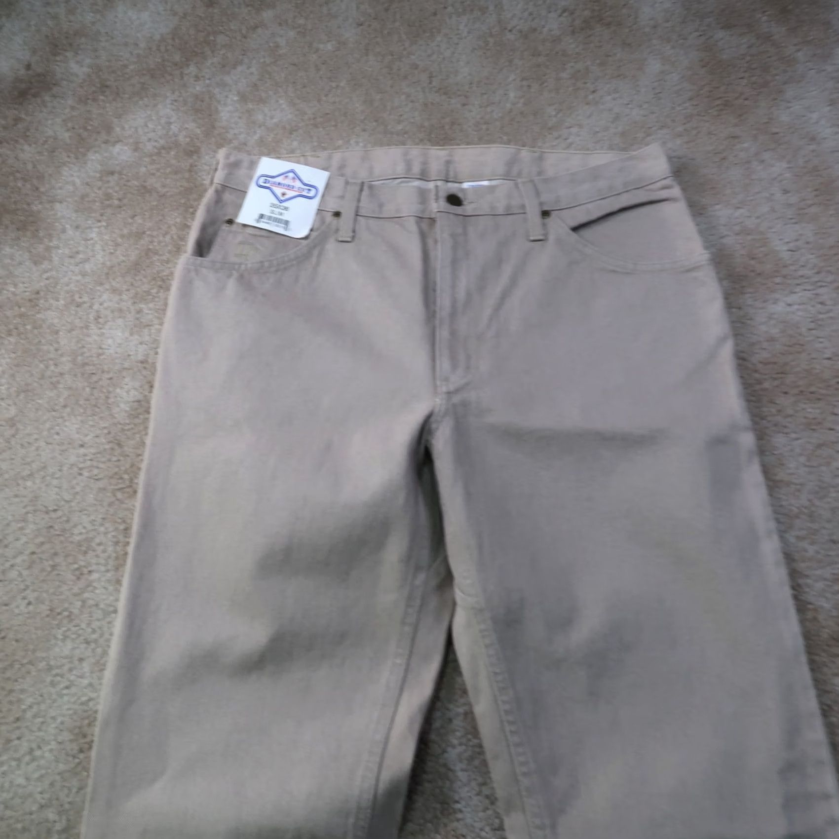 Vintage VINTAGE Diamond Cut Jeans Slim 35x36 Men US Tan Cowboy 5-Pocket Denim Slim Fit Diamond Cut Jeans Mens Regular Large NOT NEW Size US 35 - 2 Thumbnail