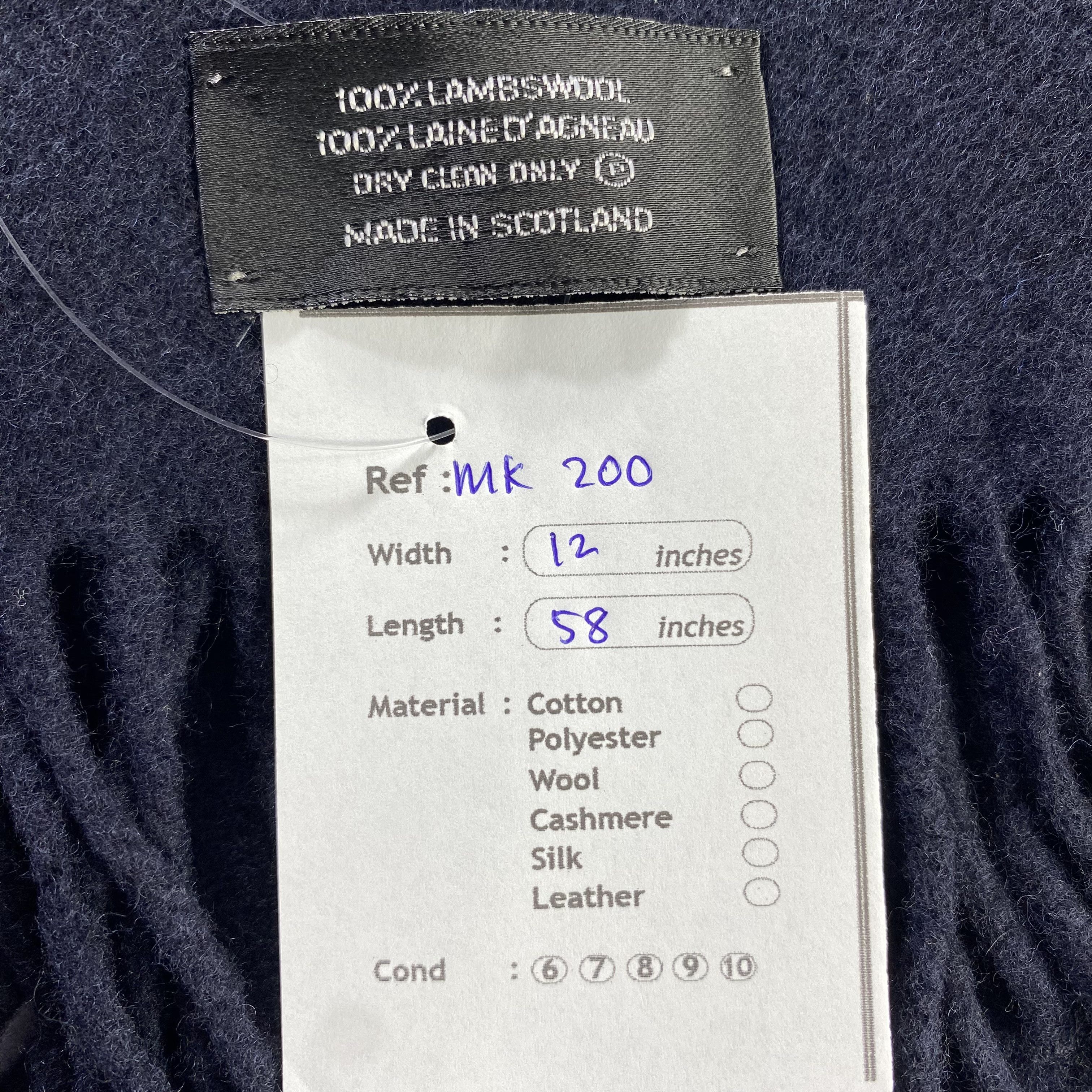 Christian Dior Monsieur × Vintage Christian Dior Scarf Plain Neck Wrap Wool Muffler Size ONE SIZE - 6 Thumbnail