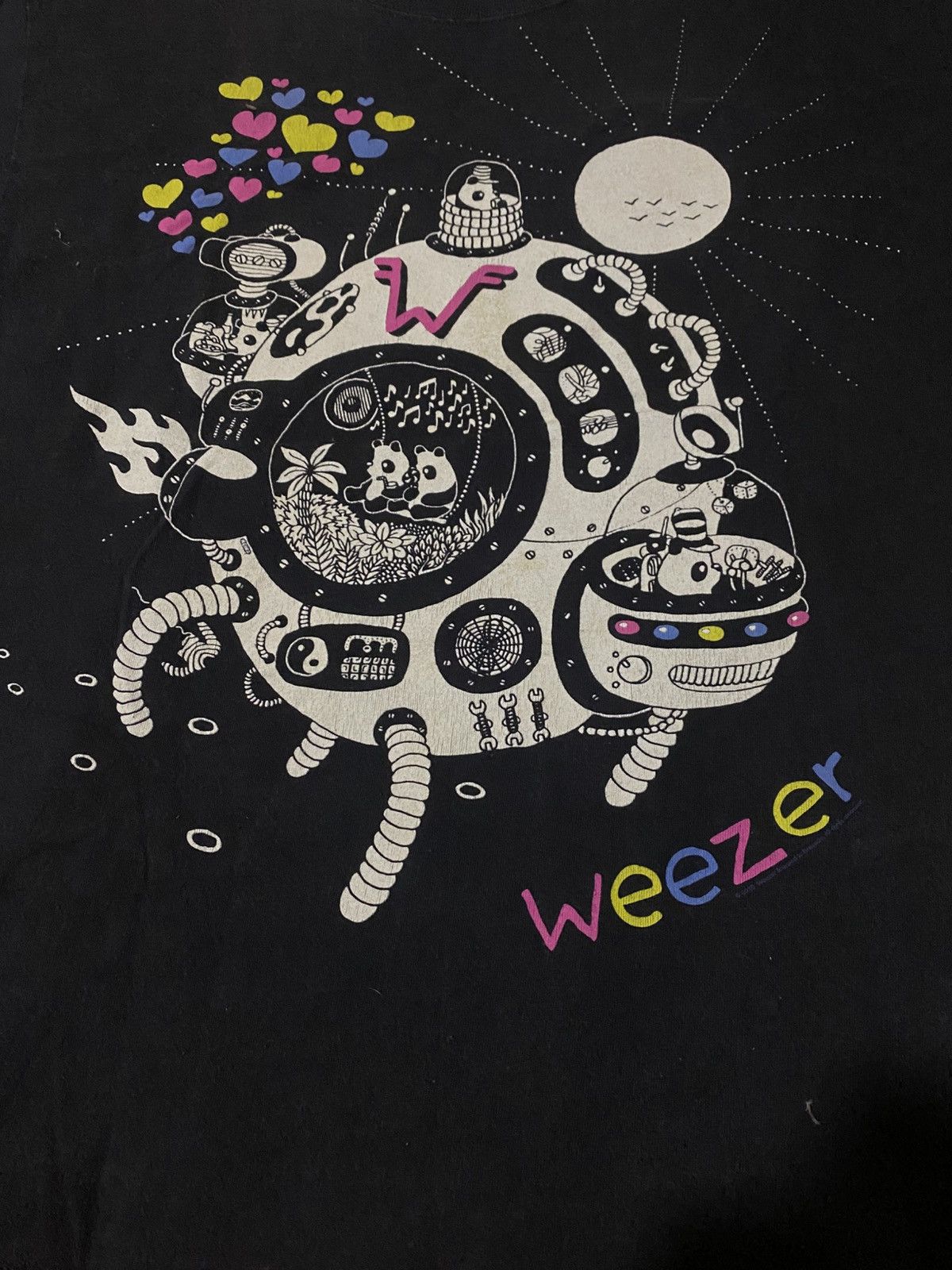 Band Tees Vintage Y2K Weezer Piter Space Pandas Astronaut T Shirt Size US L / EU 52-54 / 3 - 2 Thumbnail
