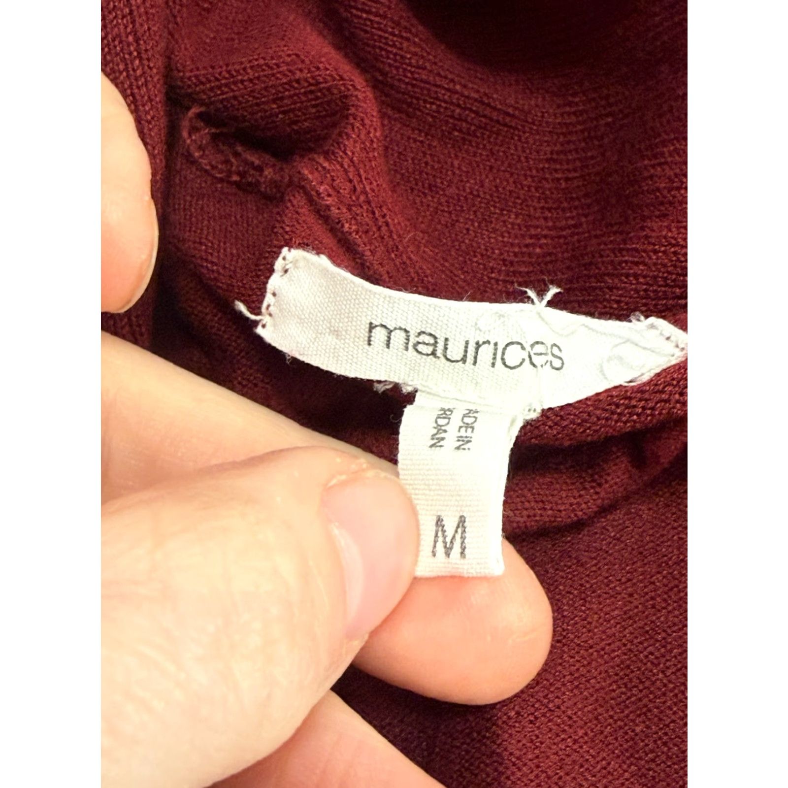 Vintage **Women's Red Open Cardigan Maurices Size Medium Long Sleeve** User: Women's Red Open Cardigan Maurices Size Medium Long Sleeve Size M / US 6-8 / IT 42-44 - 3 Thumbnail