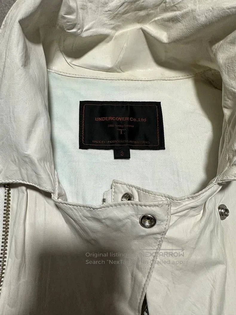 Undercover Rare Undercover White Leather Jacket XL. Size US XL / EU 56 / 4 - 7 Thumbnail