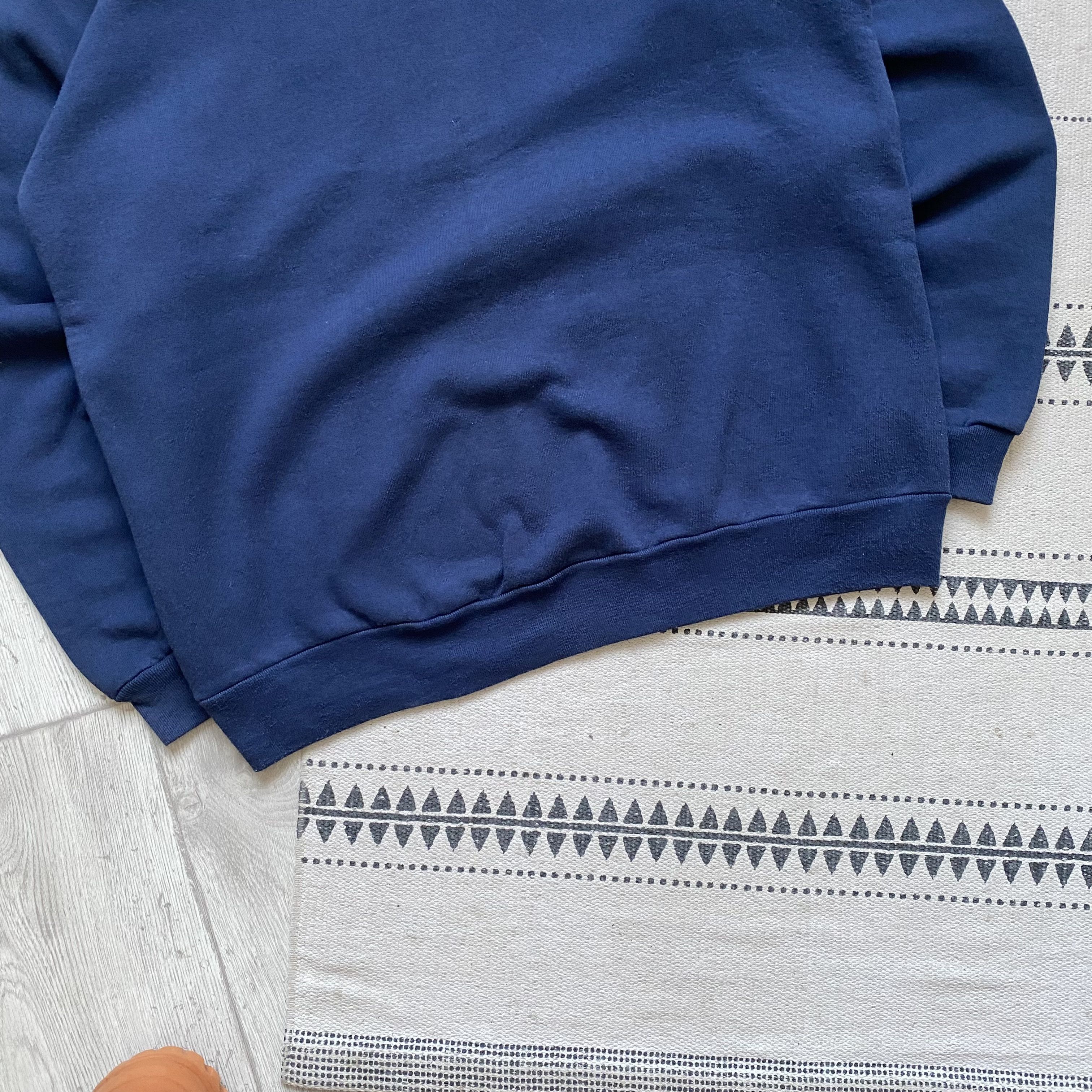 Fruit Of The Loom 🍇 Vintage Y2K 90s FOTL blank sweatshirt Russell style Size US L / EU 52-54 / 3 - 3 Thumbnail