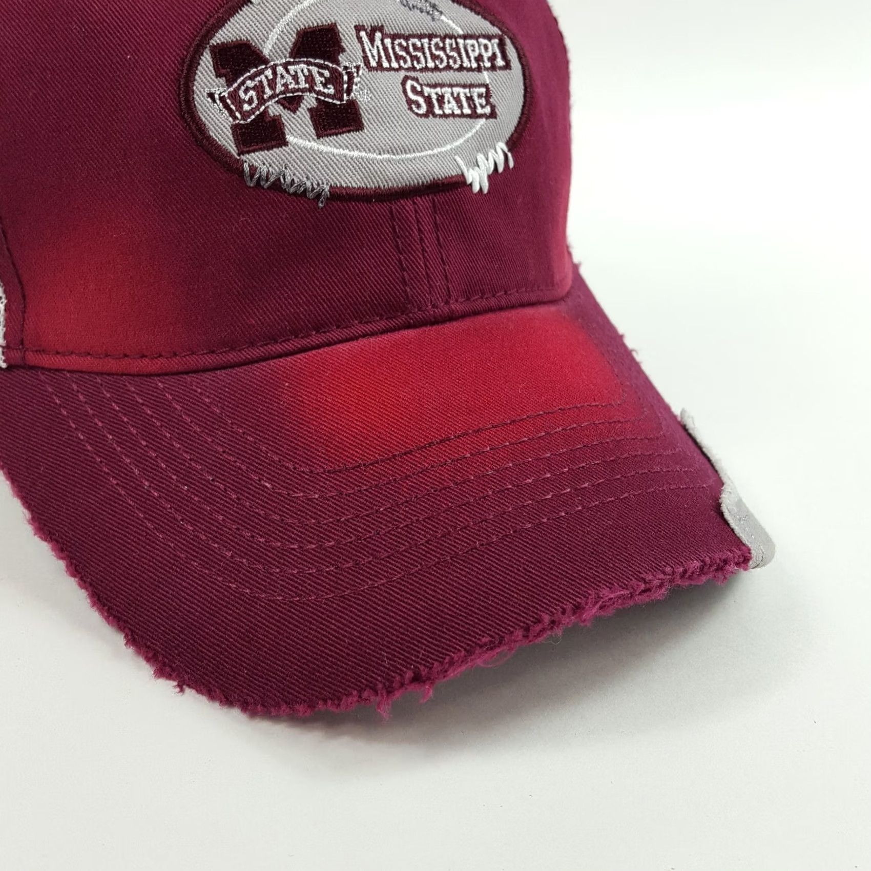 Russell Athletic Mississippi State Bulldogs Hat NCAA Baseball Cap Adjustable Red Vintage Russell Athletic Size ONE SIZE - 4 Thumbnail