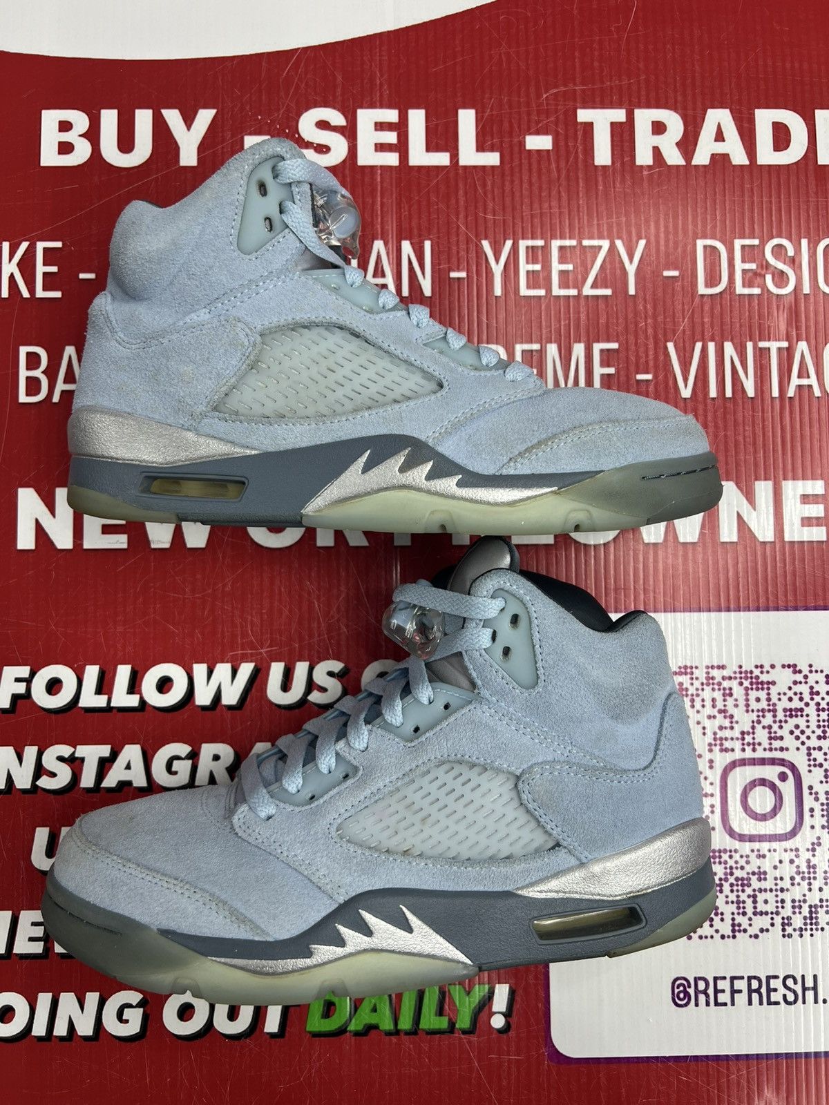 Jordan Brand Air Jordan 5 Blue Bird Size 8w/6.5y Size US 8 / EU 41 - 3 Thumbnail