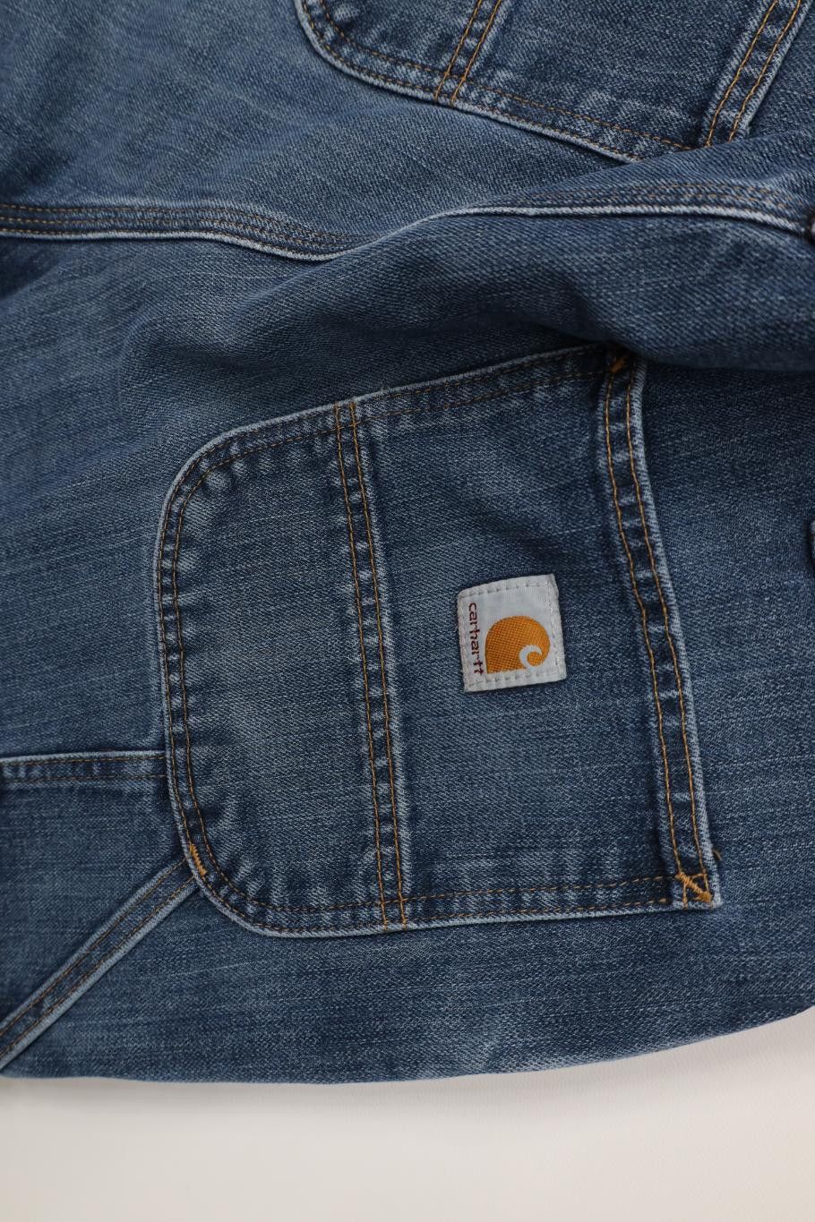 Carhartt Vintage Y2K Carhartt Relaxed Fit Wide Leg Dungaree Jeans Size US 36 / EU 52 - 16 Thumbnail
