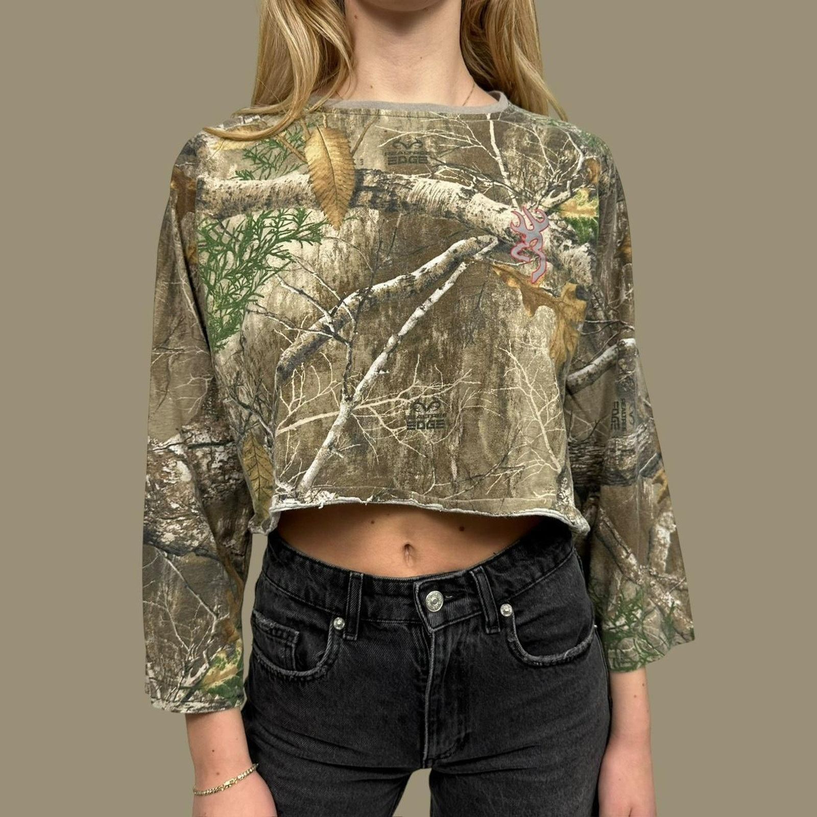 Realtree Vintage real tree cropped sweatshirt Size M / US 6-8 / IT 42-44 - 1 Thumbnail
