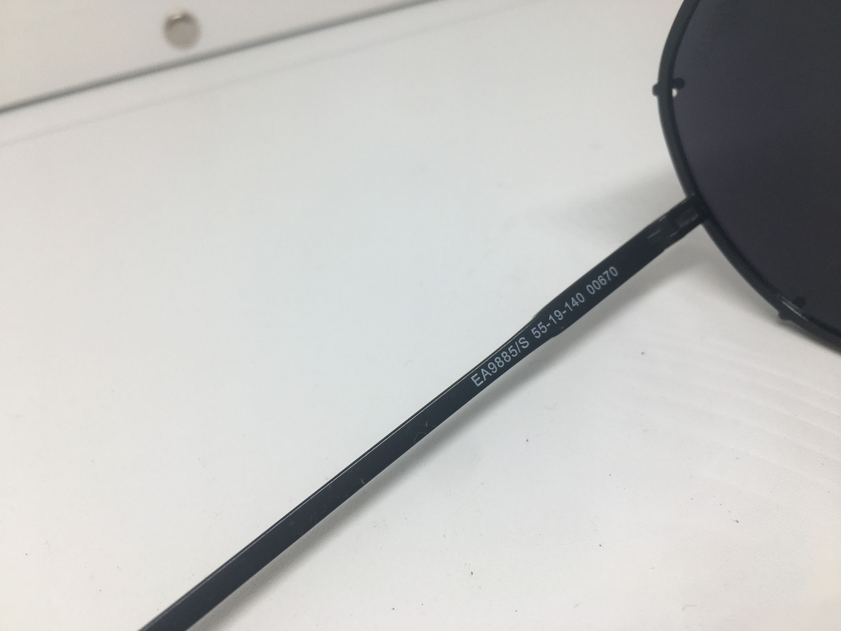 Emporio Armani Vintage Emporio Armani EA9885 Aviator Sunglasses Frame Pilot Size ONE SIZE - 6 Thumbnail