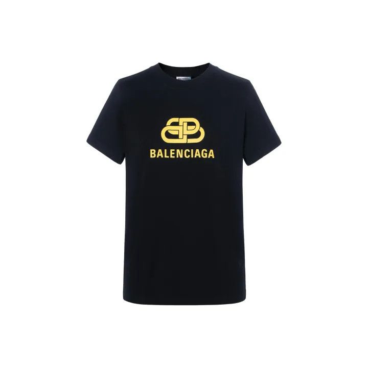 Balenciaga Logo Knit Short Sleeve T-Shirt 0079