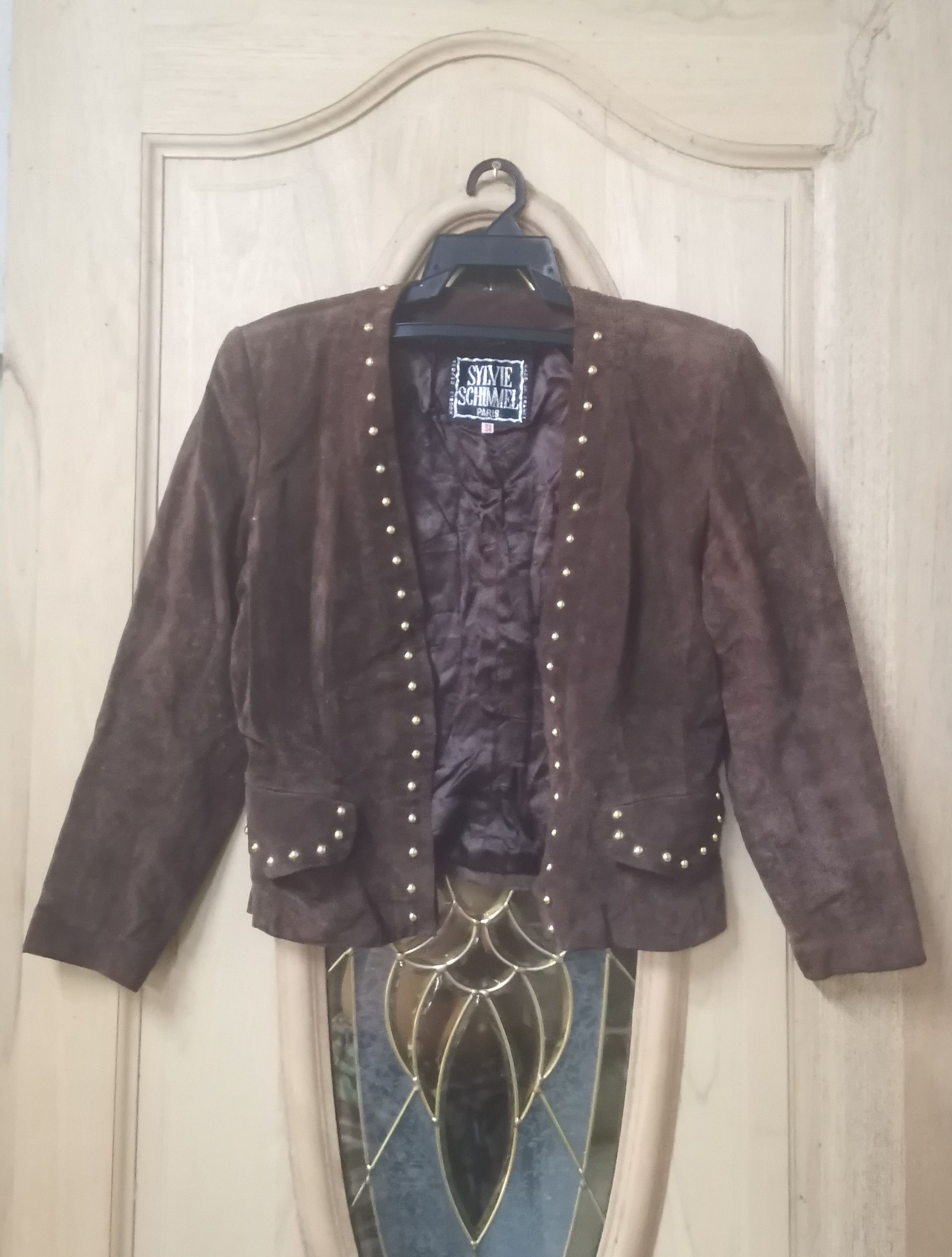 Designer Sylvie schimmel leather jacket Size M / US 6-8 / IT 42-44 - 1 Thumbnail