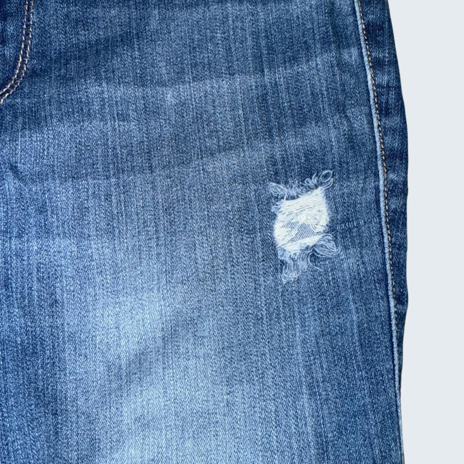 Hollister Hollister Ultra High Rise W30 L28 Distressed Blue Skinny Size 30" / US 8 / IT 44 - 7 Thumbnail