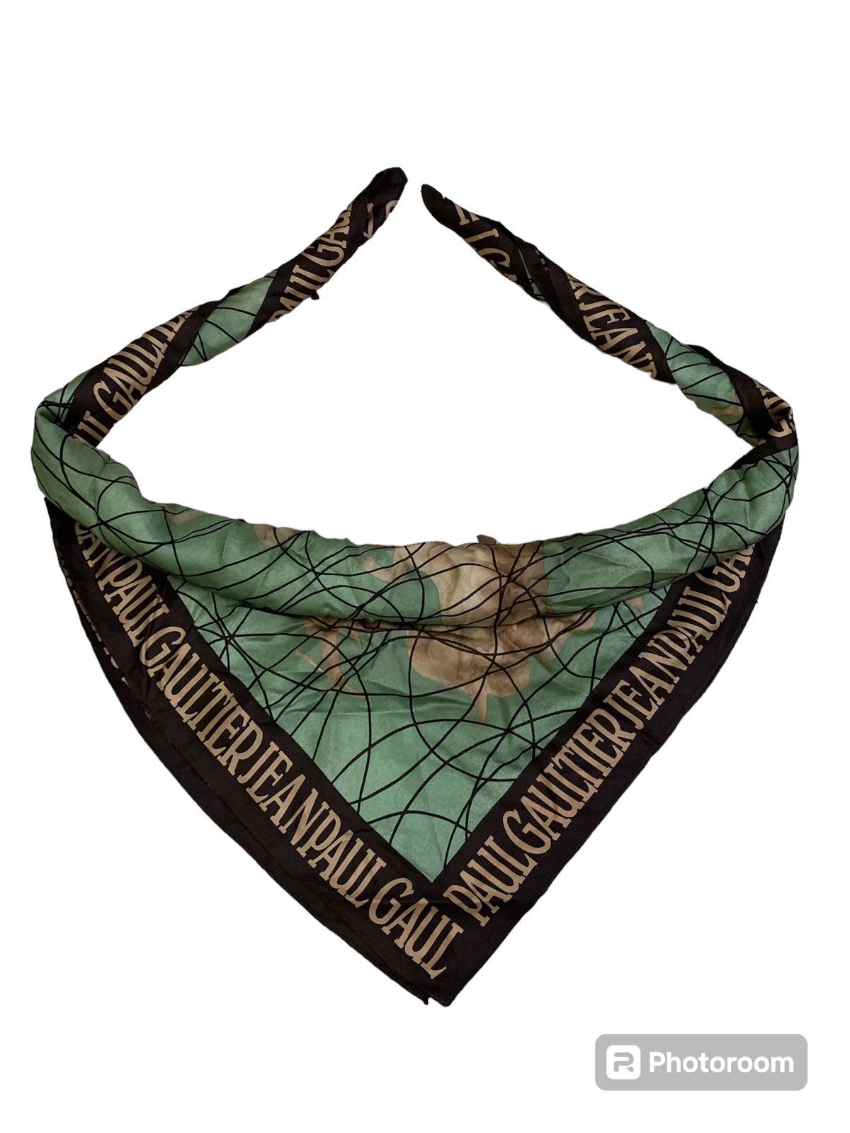 Vintage Vintage 90s Jean Paul Gaultier Overprint Scarf (35x34) Size ONE SIZE - 1 Thumbnail