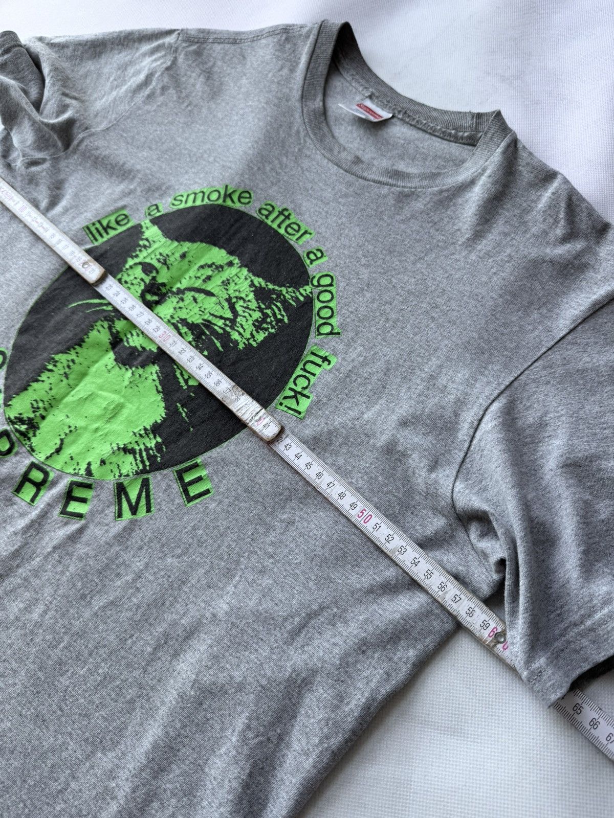 Supreme × Vintage Vintage Supreme Smoke Cat 🐈 Tee Hype like a 💨 after sex Size US L / EU 52-54 / 3 - 18 Thumbnail