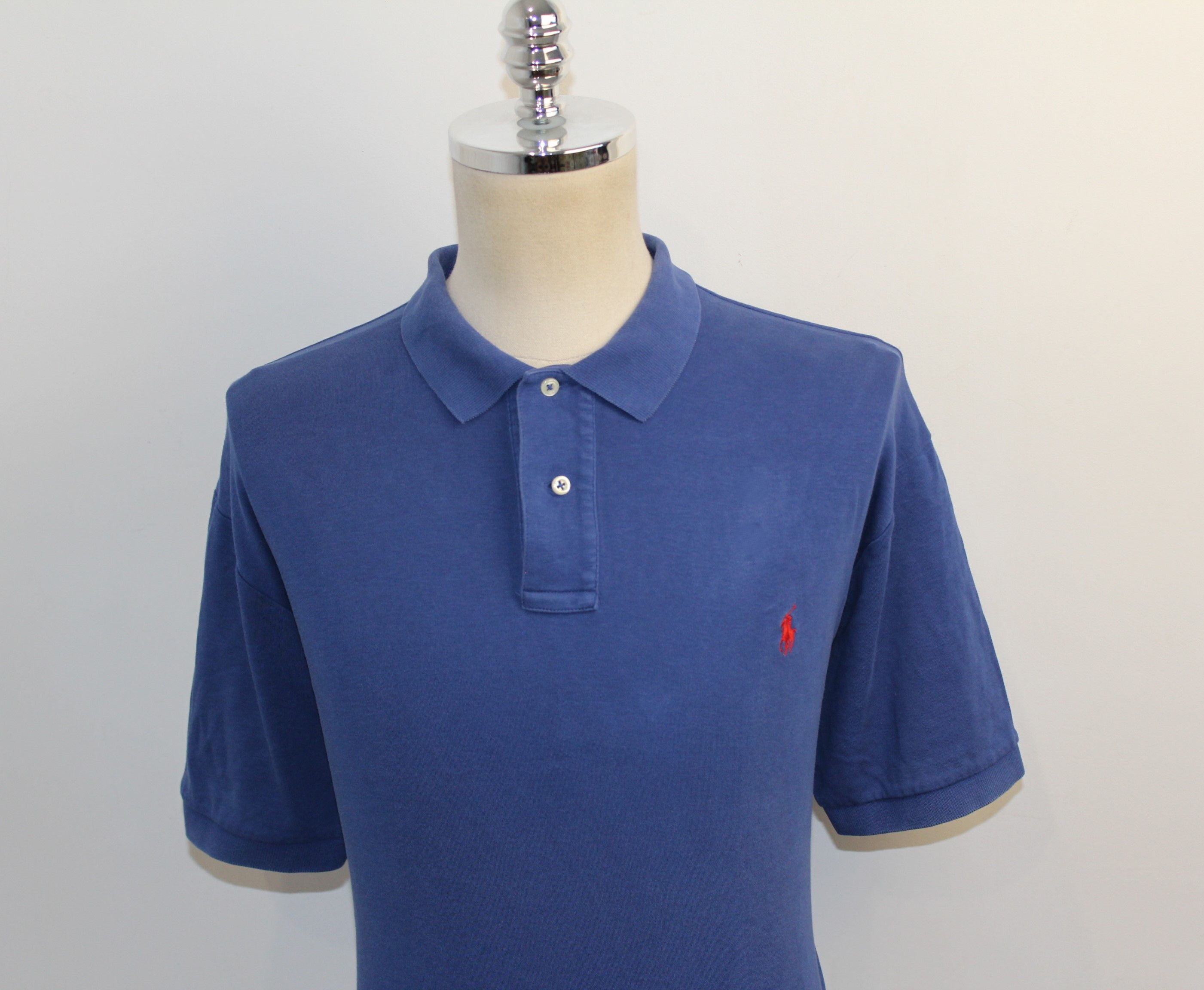 Polo Ralph Lauren RALPH LAUREN Short Sleeve Blue Polo Shirt Size US XXL / EU 58 / 5 - 4 Thumbnail