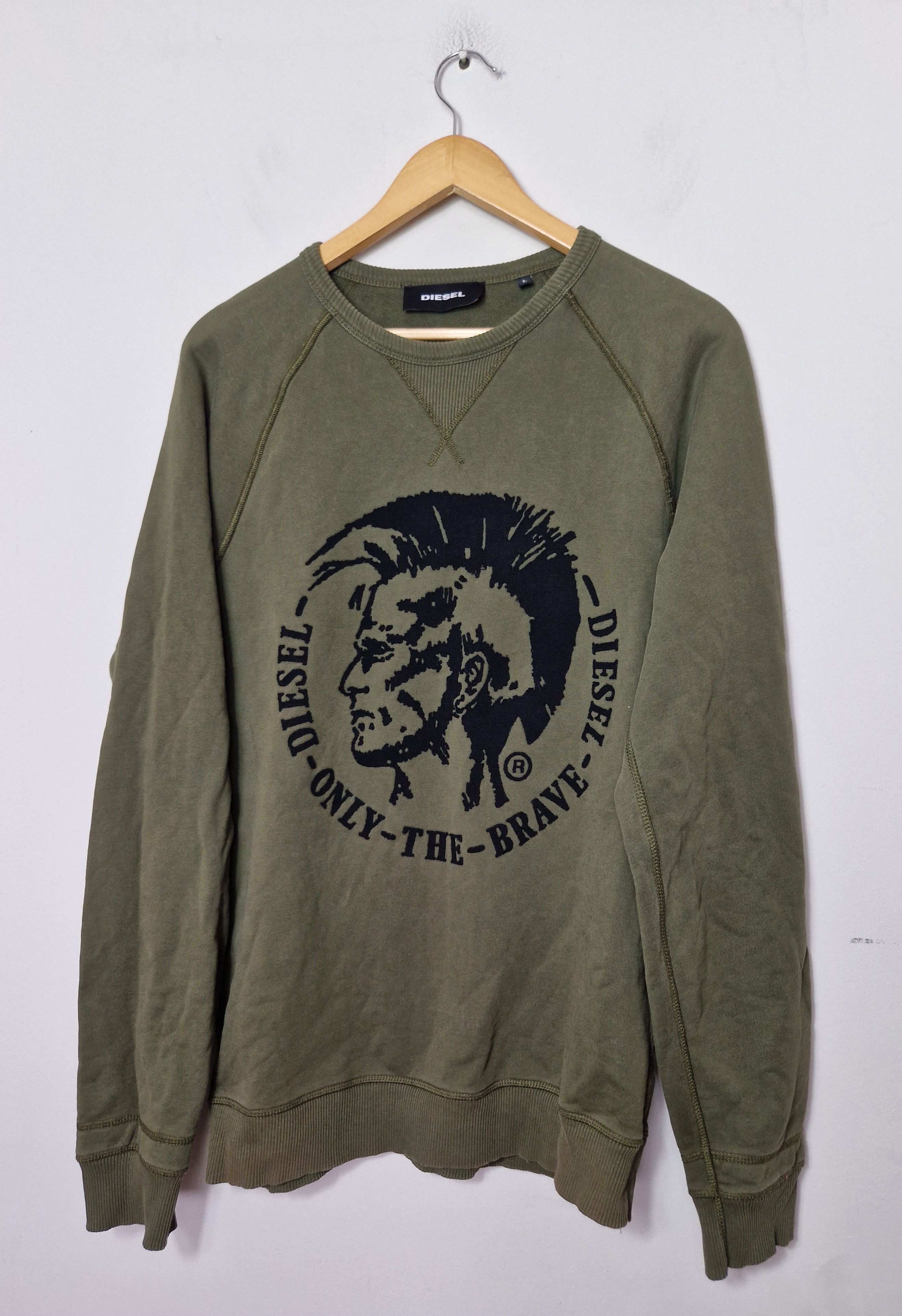 Diesel Vintage Diesel Hoodie Big Punk Head Print Y2K Japanese Size US L / EU 52-54 / 3 - 1 Thumbnail