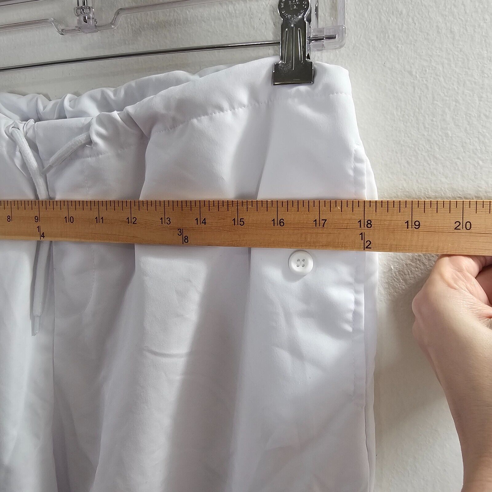 Other White Drawstring Wide Leg Utility Pants Cinch Ankle Baggy M Size 28" / US 6 / IT 42 - 6 Thumbnail