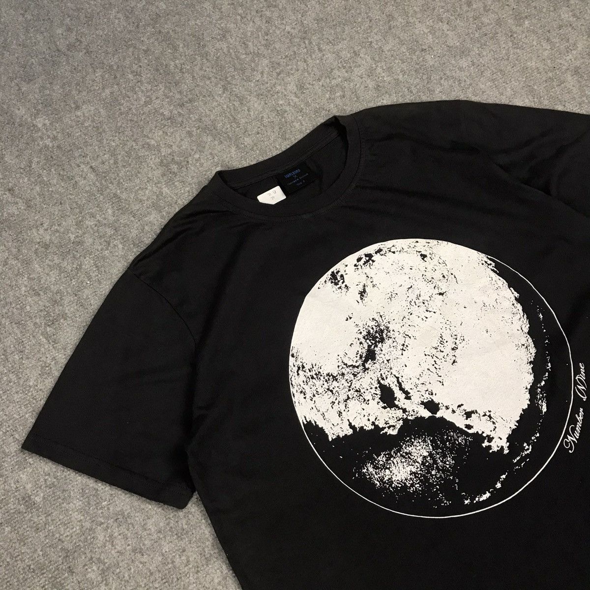 Japanese Brand × Number (N)ine NUMBER NINE X MARLBORO DESIGN BIG MOON DRAK GRAY TSHIRT Size US M / EU 48-50 / 2 - 4 Thumbnail