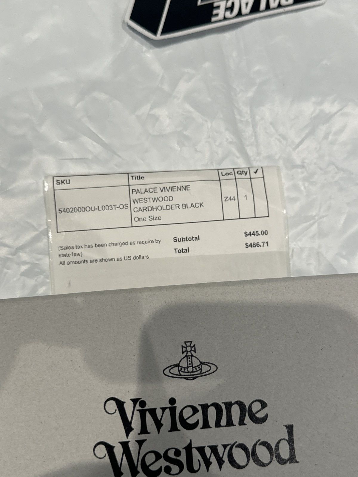 Palace × Vivienne Westwood FW24 PALACE X VIVIENNE WESTWOOD LEATHER CARDHOLDER BLACK Size ONE SIZE - 4 Thumbnail