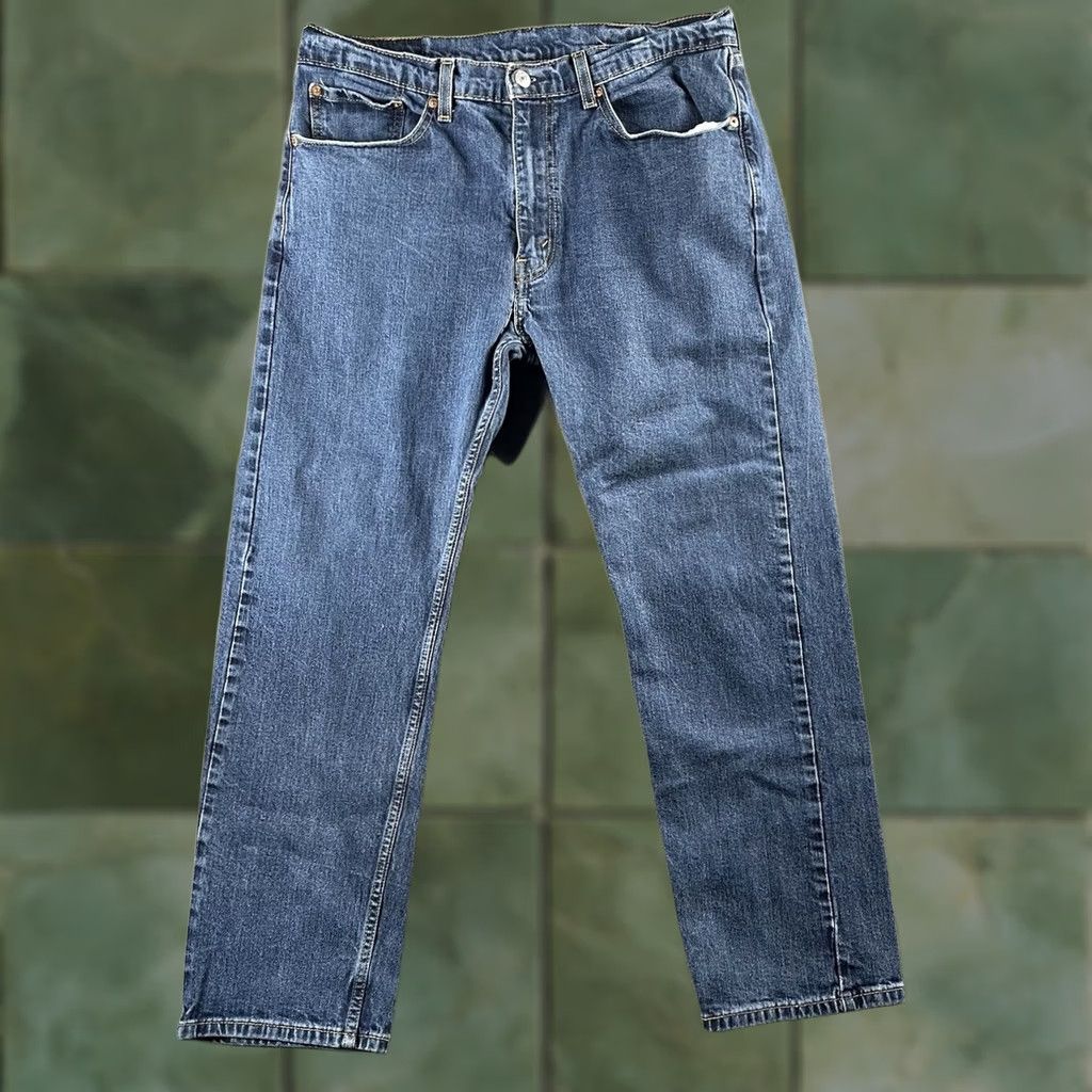 Levi's LEVI'S 505 Jeans Denim Regular Fit Straight Leg 36x30 Men Blue Medium Wash Vintage: No Mens Pants Pocket 5-Pocket Design Size US 36 / EU 52 - 1 Thumbnail