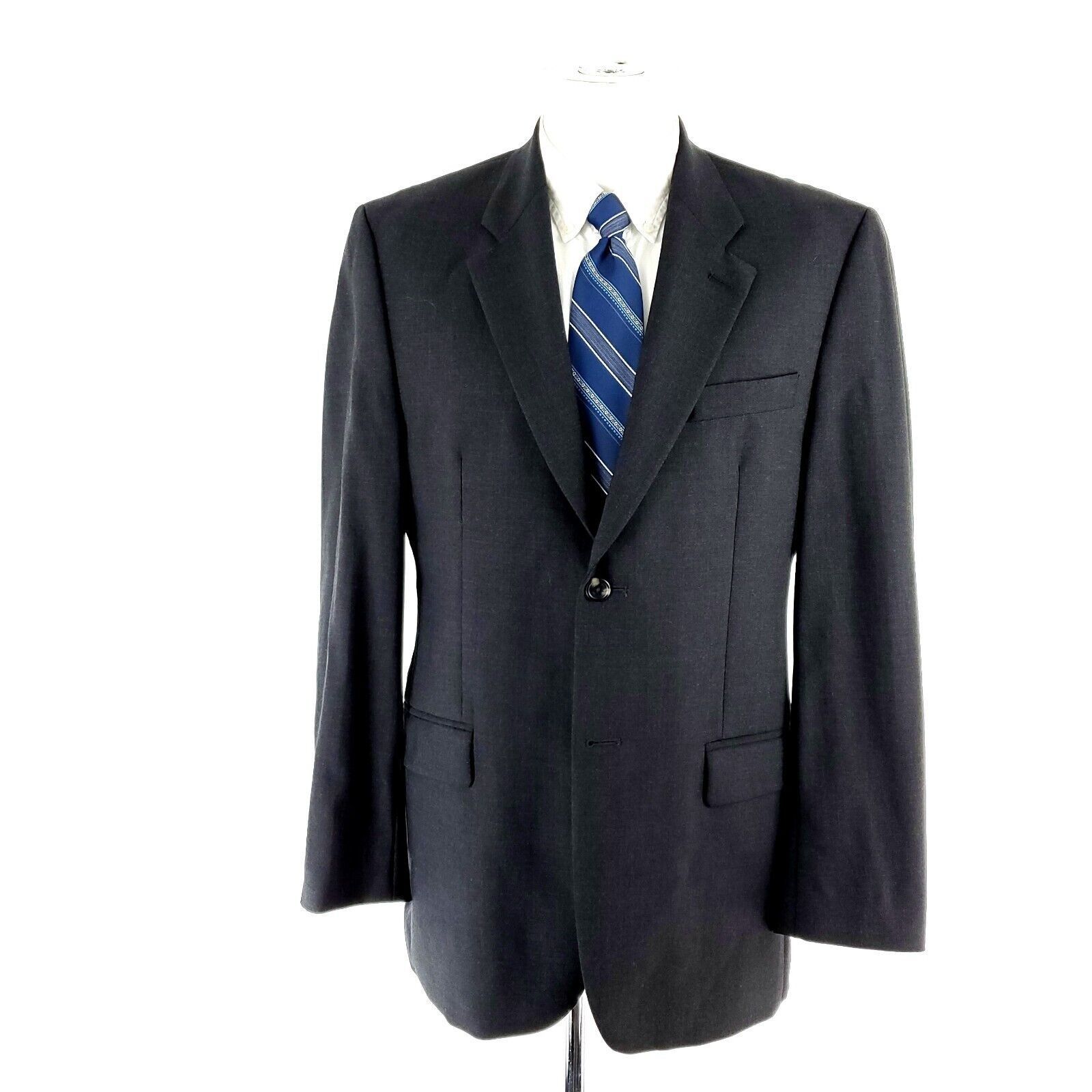 Ralph Lauren Ralph Lauren Wool Lycra 2 Button Blazer 40L Gray Tagged 38R Size 40L - 3 Thumbnail