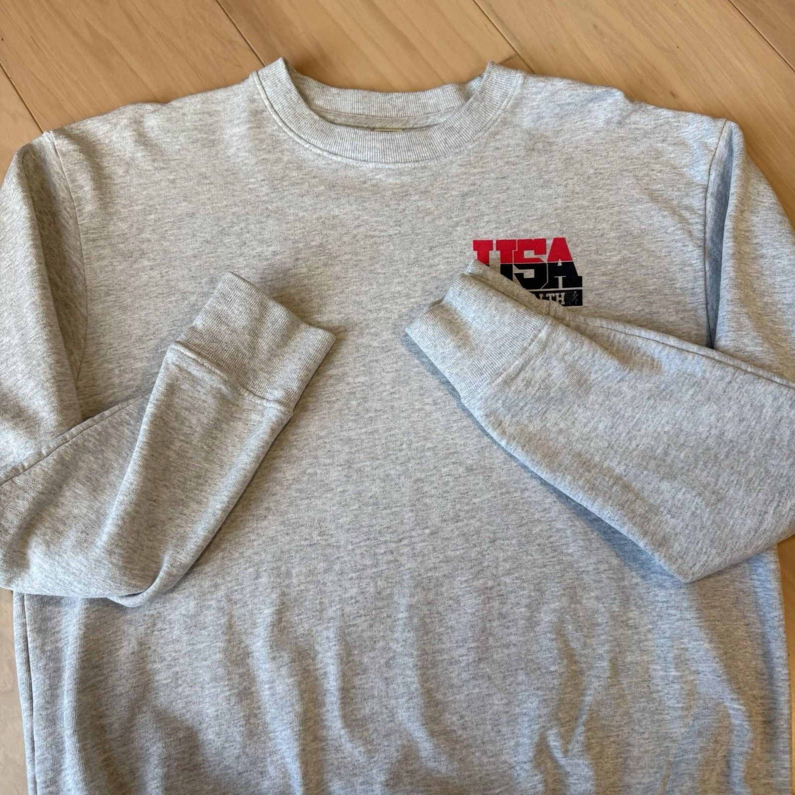 Sporty & Rich Sporty & Rich Sweatshirt Small Gray Minimalist Made in USA Size S / US 4 / IT 40 - 4 Thumbnail
