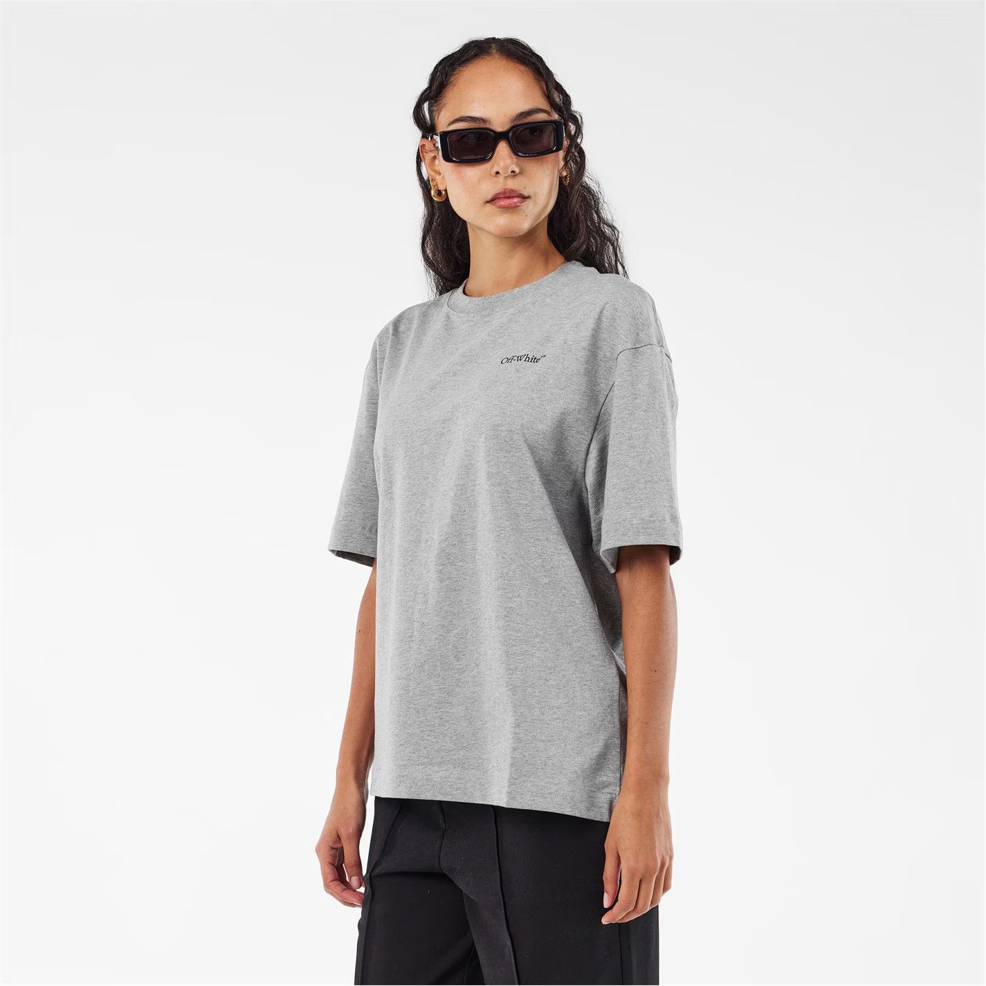 Off-White o1g2r1mq0226 Windy Arrow Skate Oversized T-Shirt Grey Size US XS / EU 42 / 0 - 3 Thumbnail