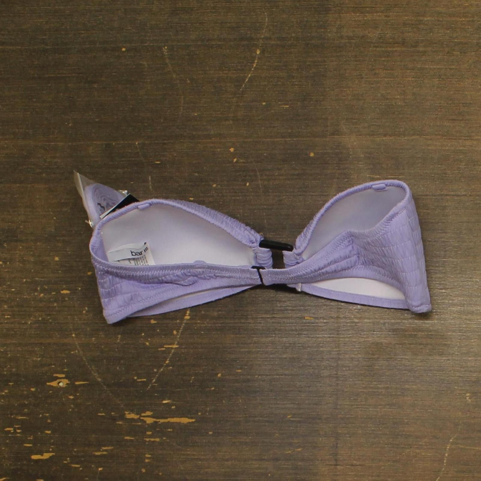 Bar III Nwt Bar Iii Bandeau Bikini Swim Top Lavender Haze Purple L Size ONE SIZE - 2 Thumbnail