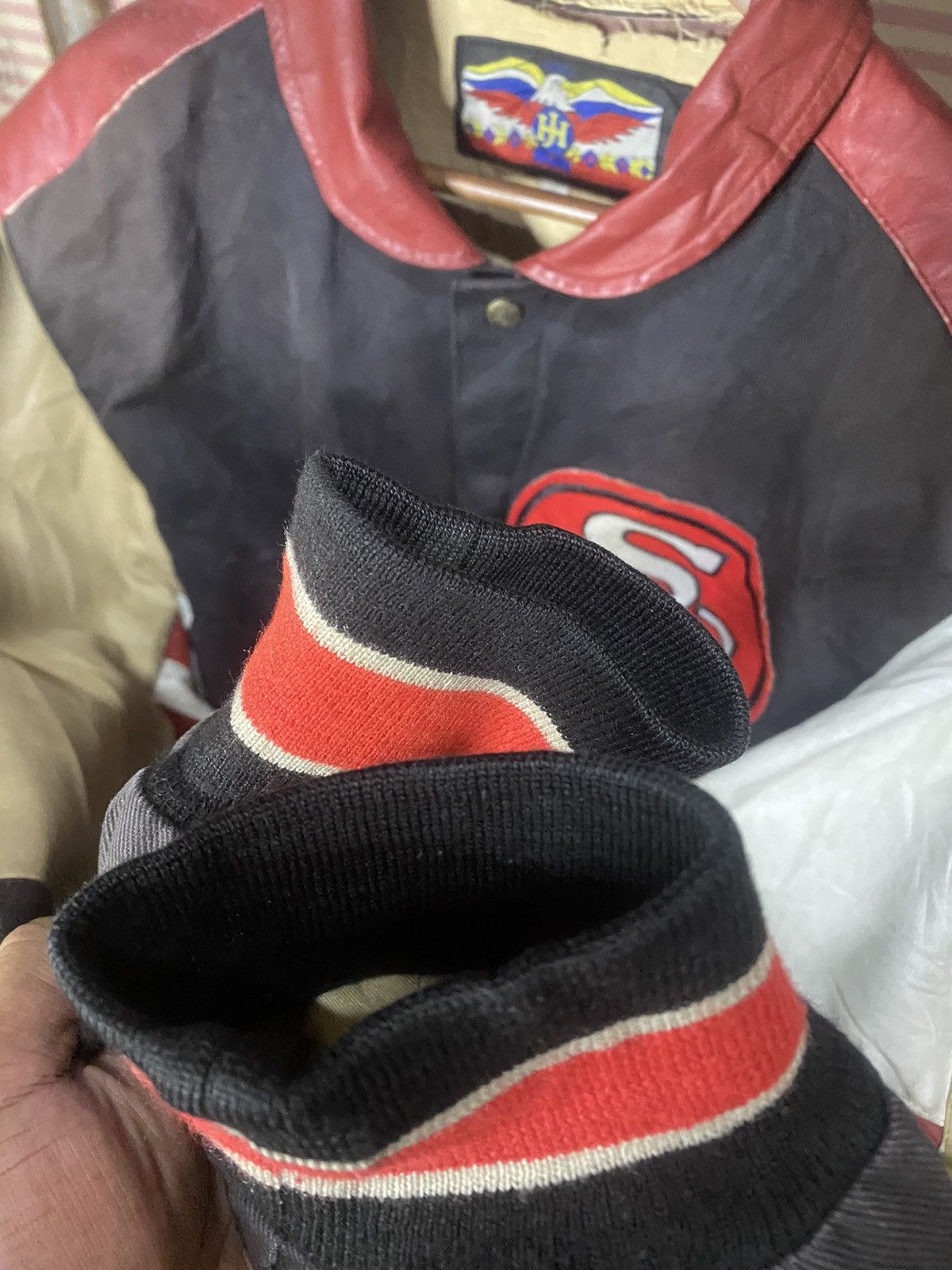 Jeff Hamilton × NFL × Vintage Vintage NFL Jeff Hamilton The San Franciso Leather Jacket Size US M / EU 48-50 / 2 - 5 Thumbnail