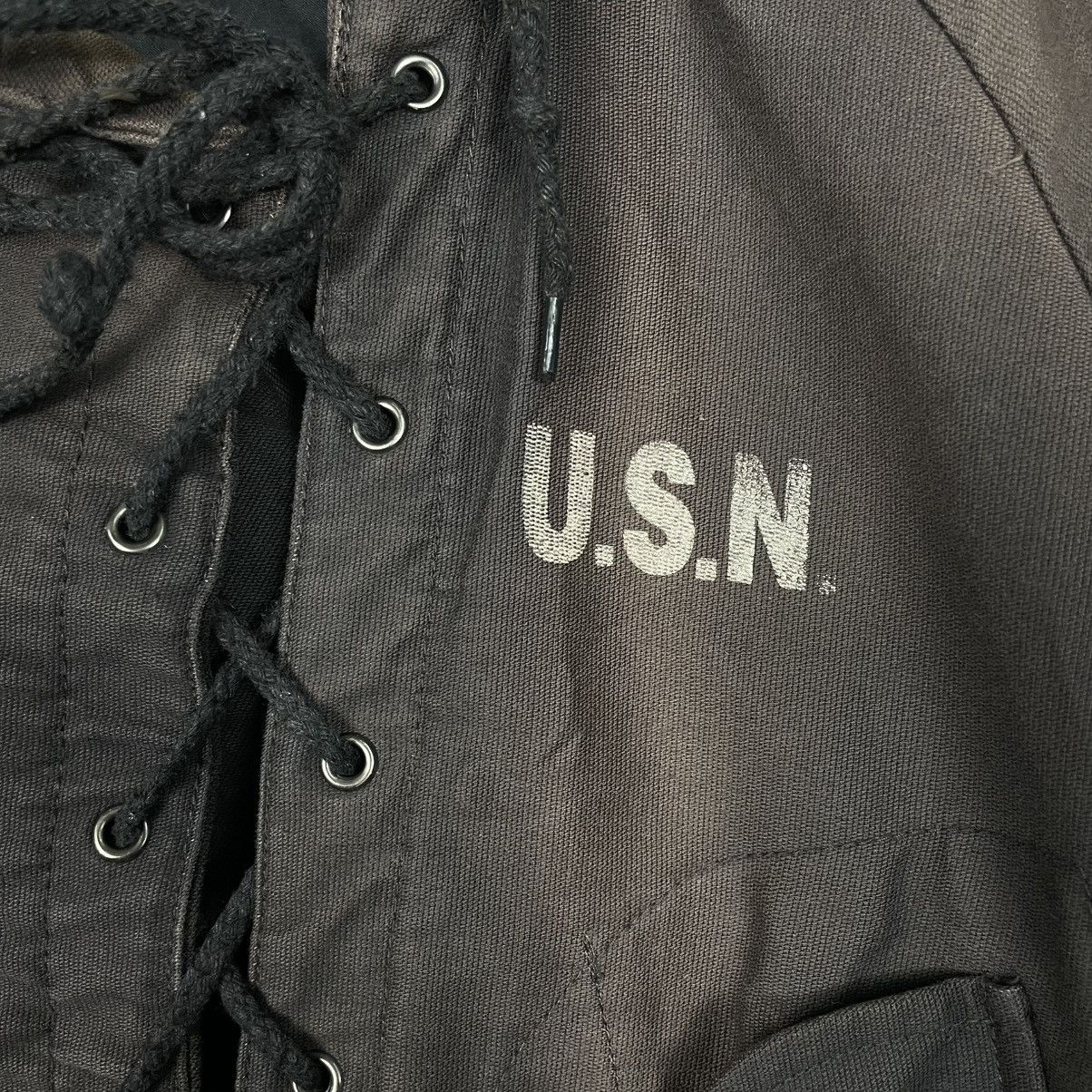 Other USN Wet Weather Faded Hooded Parka Size US S / EU 44-46 / 1 - 13 Thumbnail