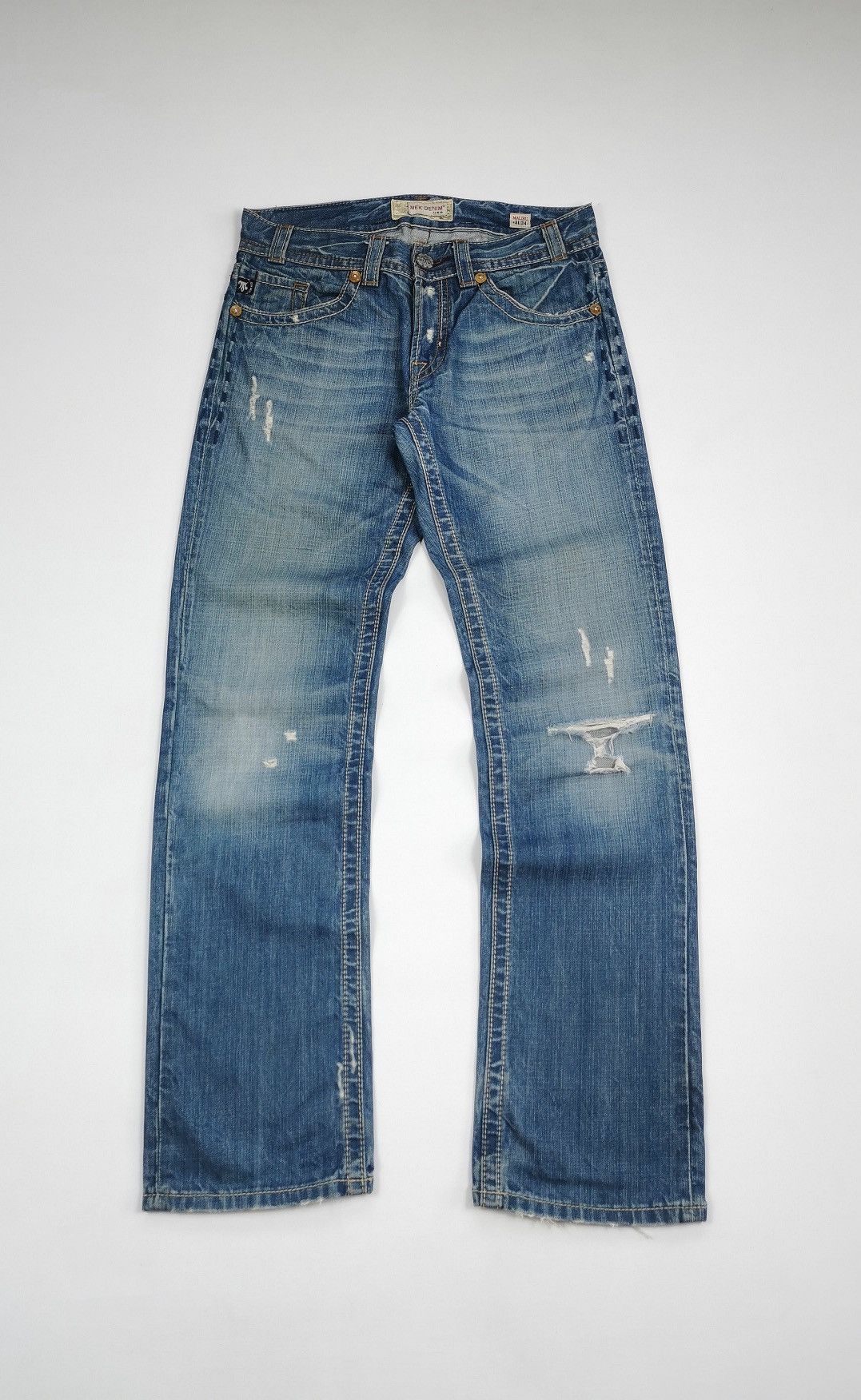 Mek Denim Mek Denim Tribal M Malibu Distressed Jeans Size US 32 / EU 48 - 6 Thumbnail