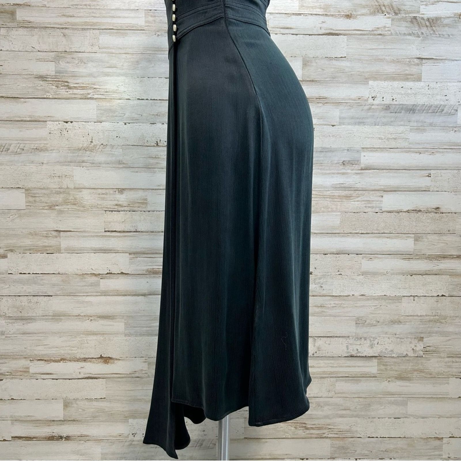 ba&sh BA&SH Coralie Dress Size 4 Int'l XS Black Asymmetrical Size S / US 4 / IT 40 - 10 Thumbnail