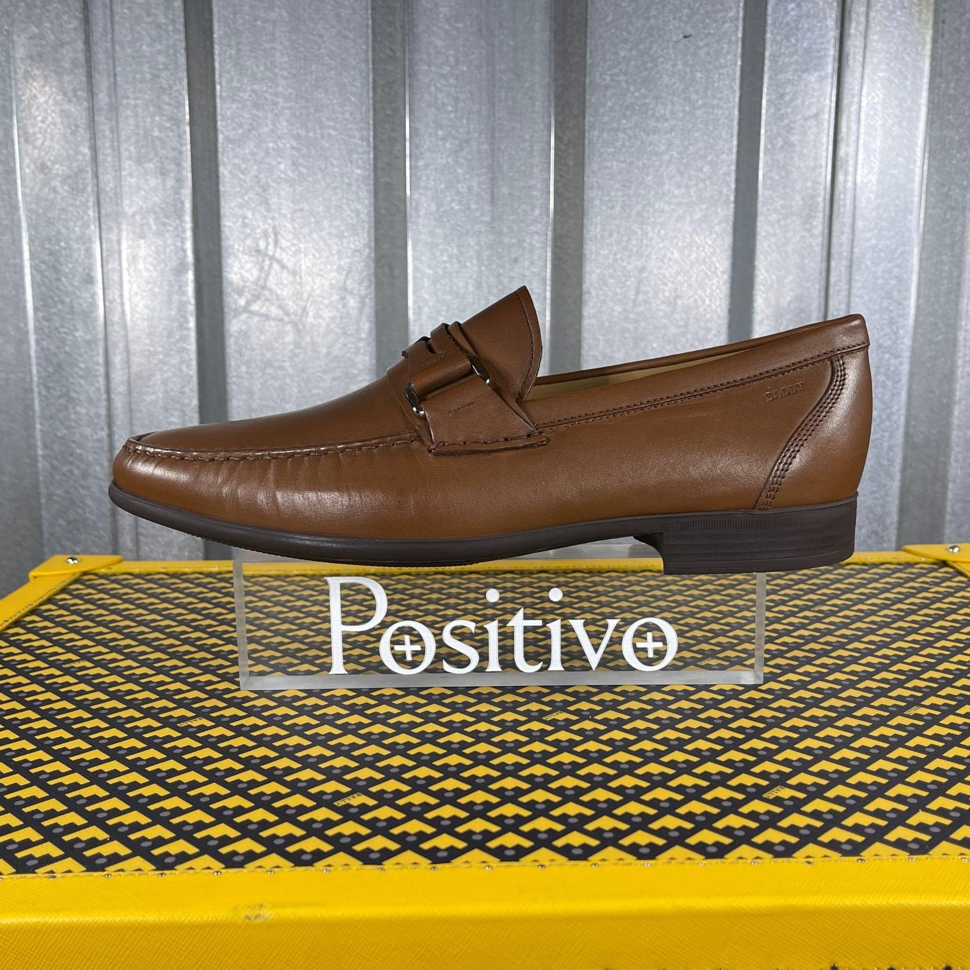 image of Bally Coniac Tobacco Leather Moccasins Us 8 Shoes in Brown, Men's