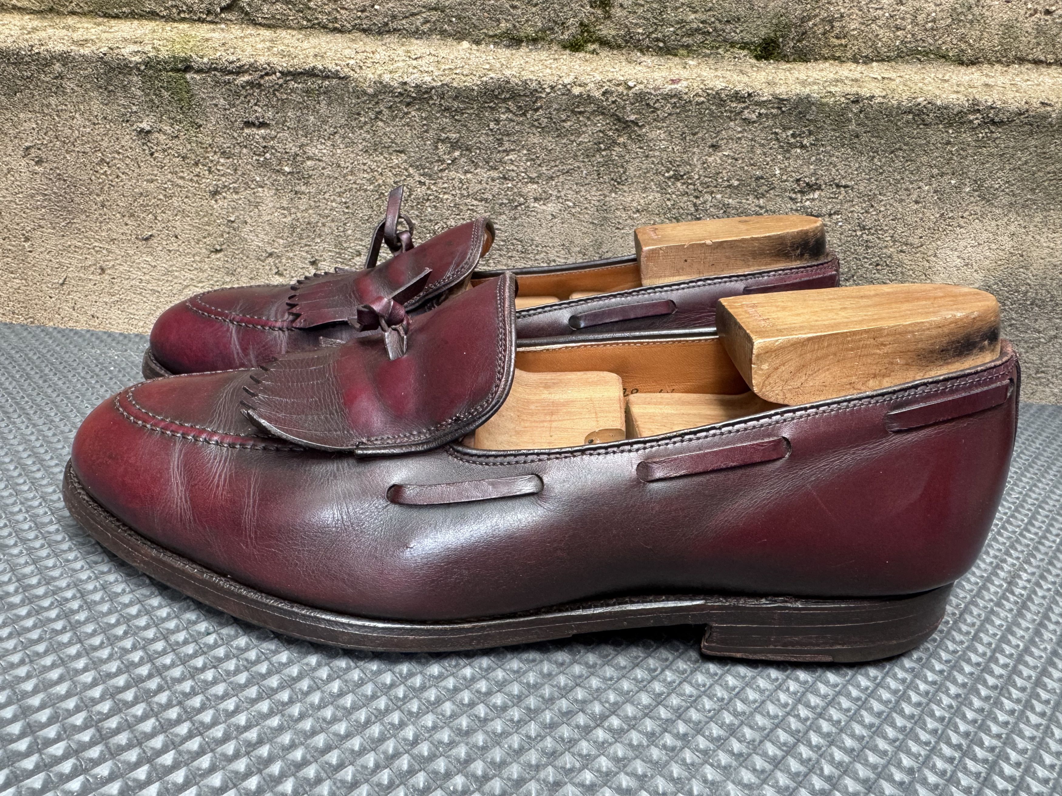 Alden Alden 673 Burgandy Leather Kiltie Tassel Loafer Golf Size US 9 / EU 42 - 4 Thumbnail