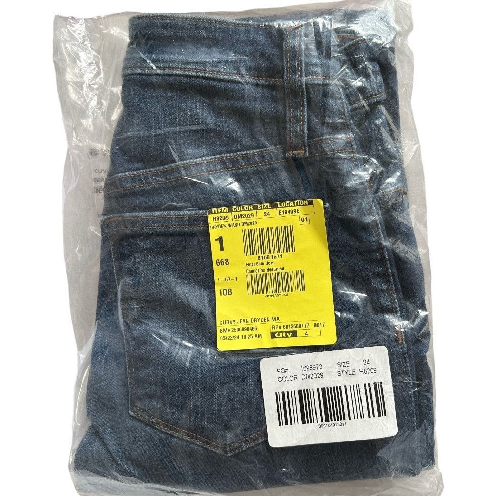 J.Crew J.CREW Dry Den Blue Wash Curvy Toothpick Jeans, US24 Size 24" / US 00 / IT 34 - 8 Thumbnail