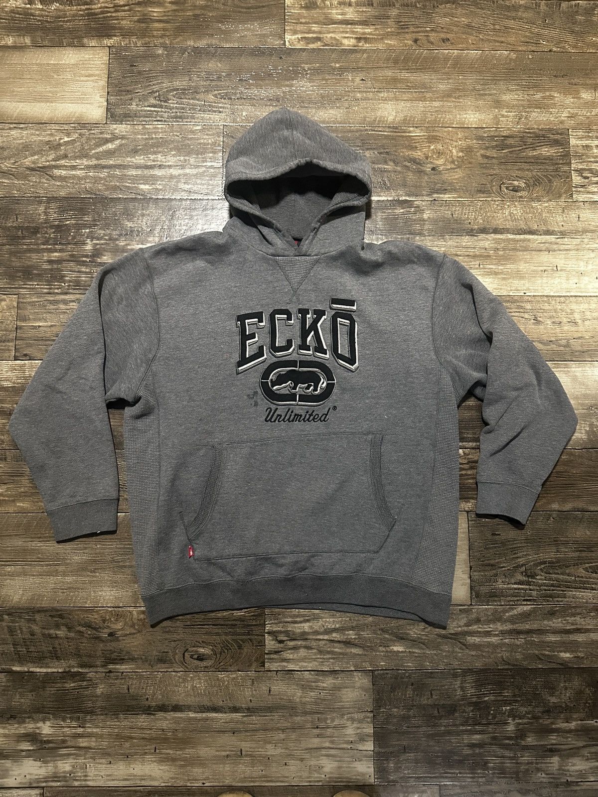 Ecko Unltd. Ecko Unltd. Y2K Gray Hoodie Size US XL / EU 56 / 4 - 1 Thumbnail