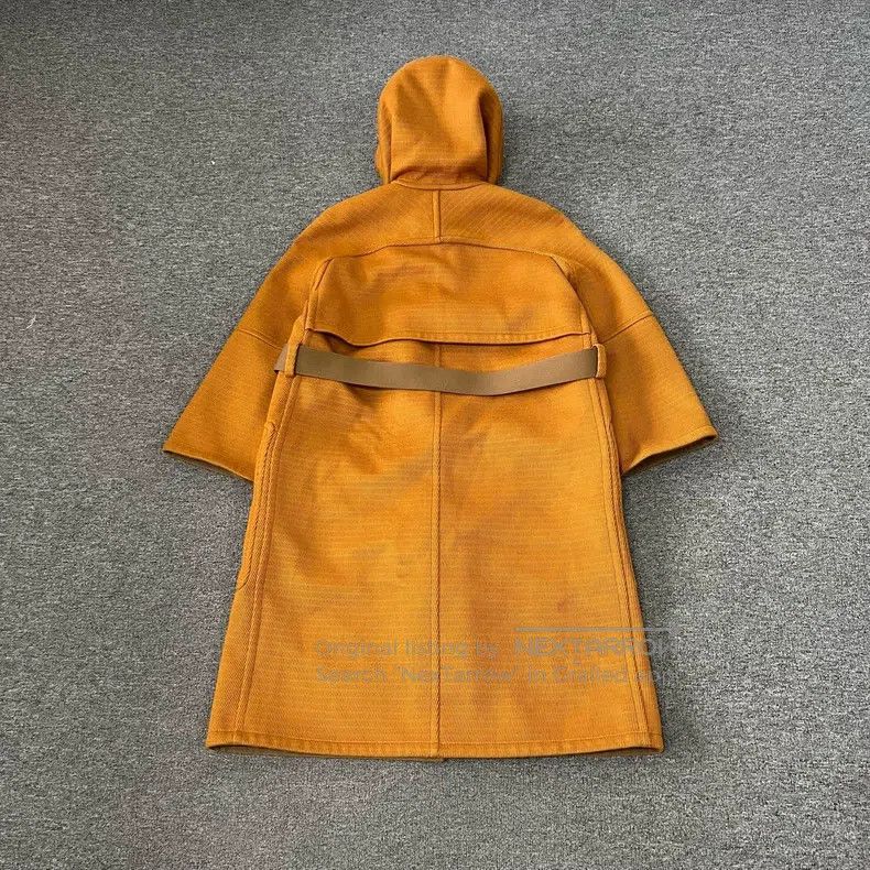 Hermes Hermes Orange Hooded Cashmere Coat Size XXS / US 00 / IT 34 - 2 Thumbnail