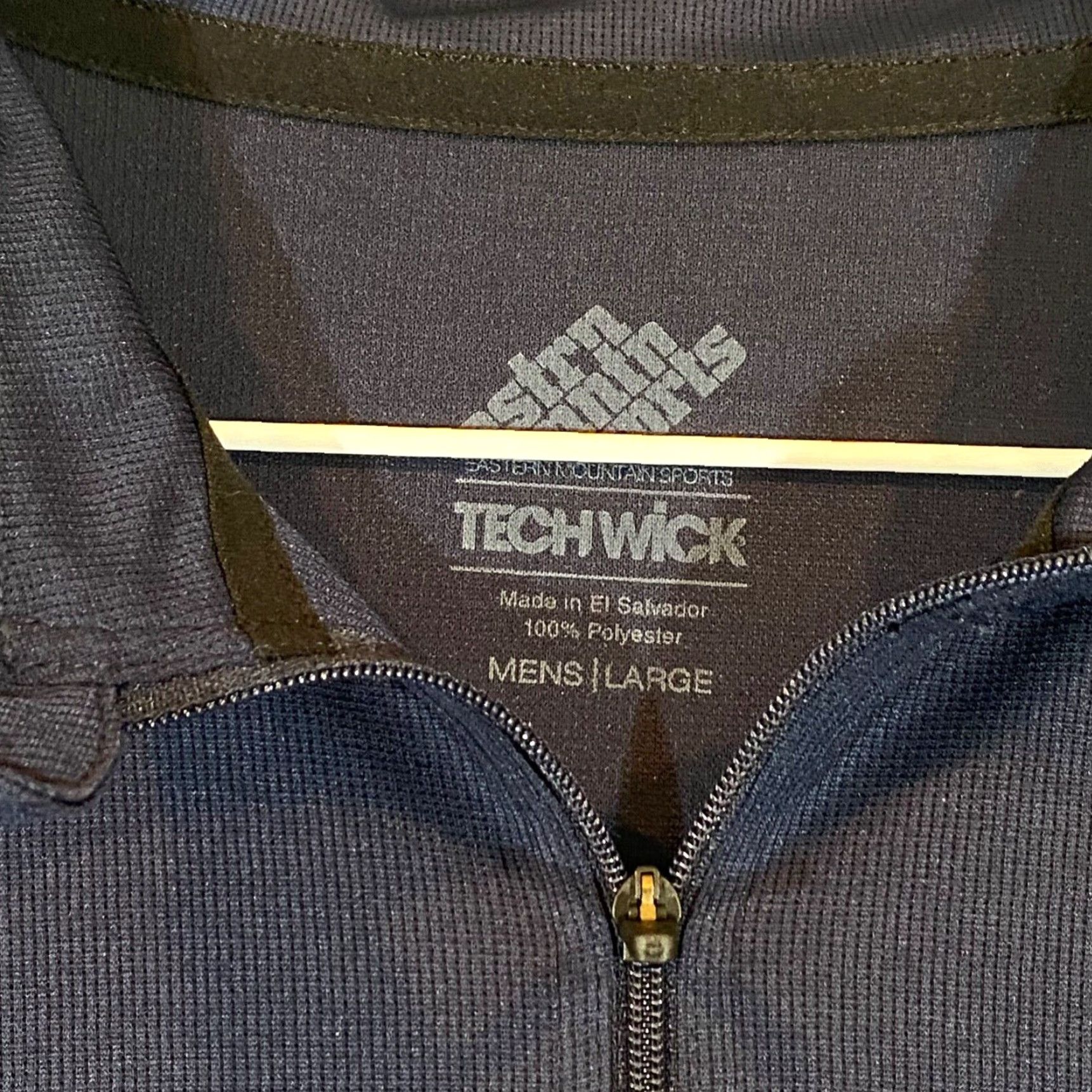 Eastern Mountain Sports EMS Pullover Jacket Mens Large Navy Blue 1/2 Zip Lightweight Hiking Outdoor Classic Fall Winter Spring Size US L / EU 52-54 / 3 - 2 Thumbnail