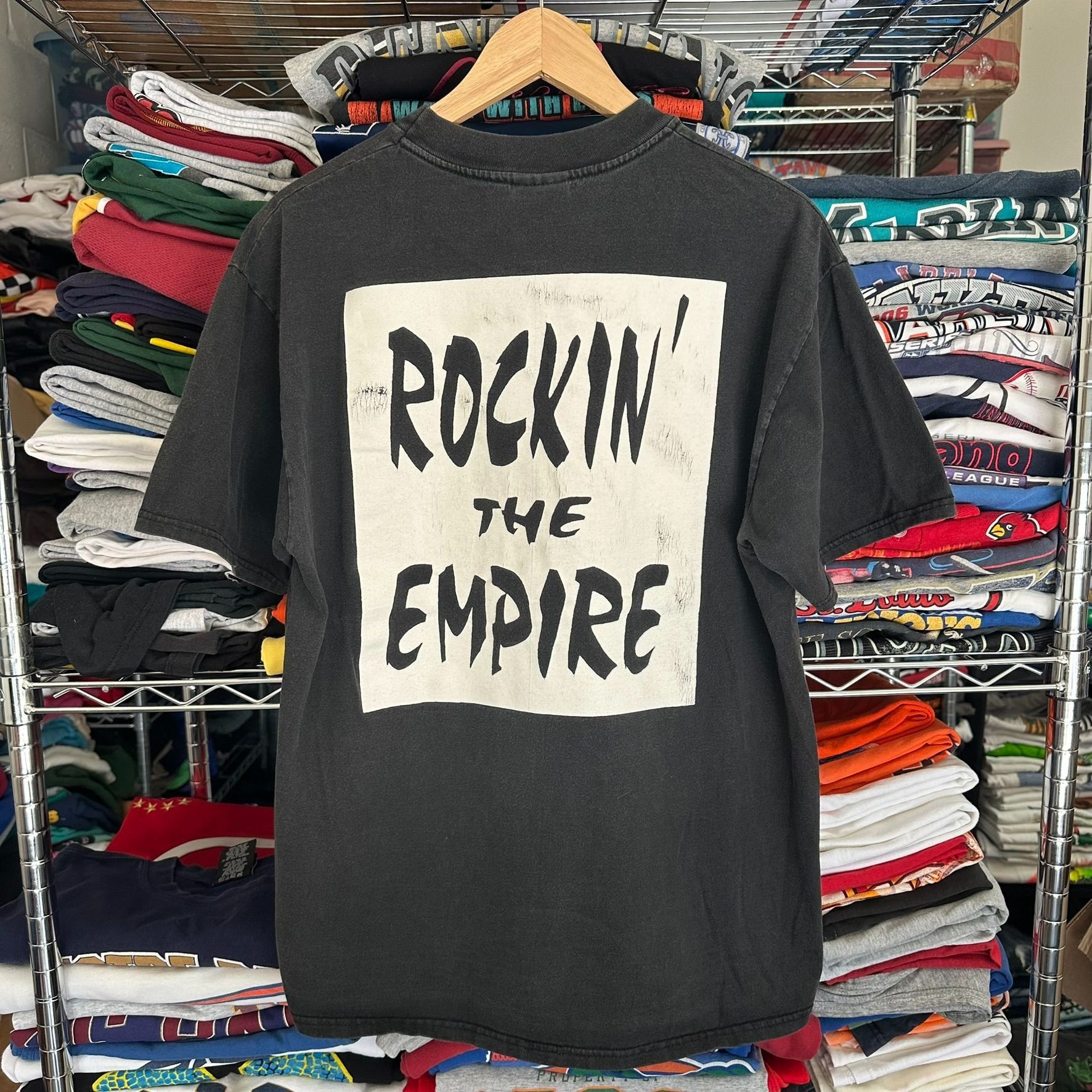 Hanes Vintage 90s KCAL FM 96.7 Rock Radio T-Shirt California Grung Size US L / EU 52-54 / 3 - 1 Thumbnail