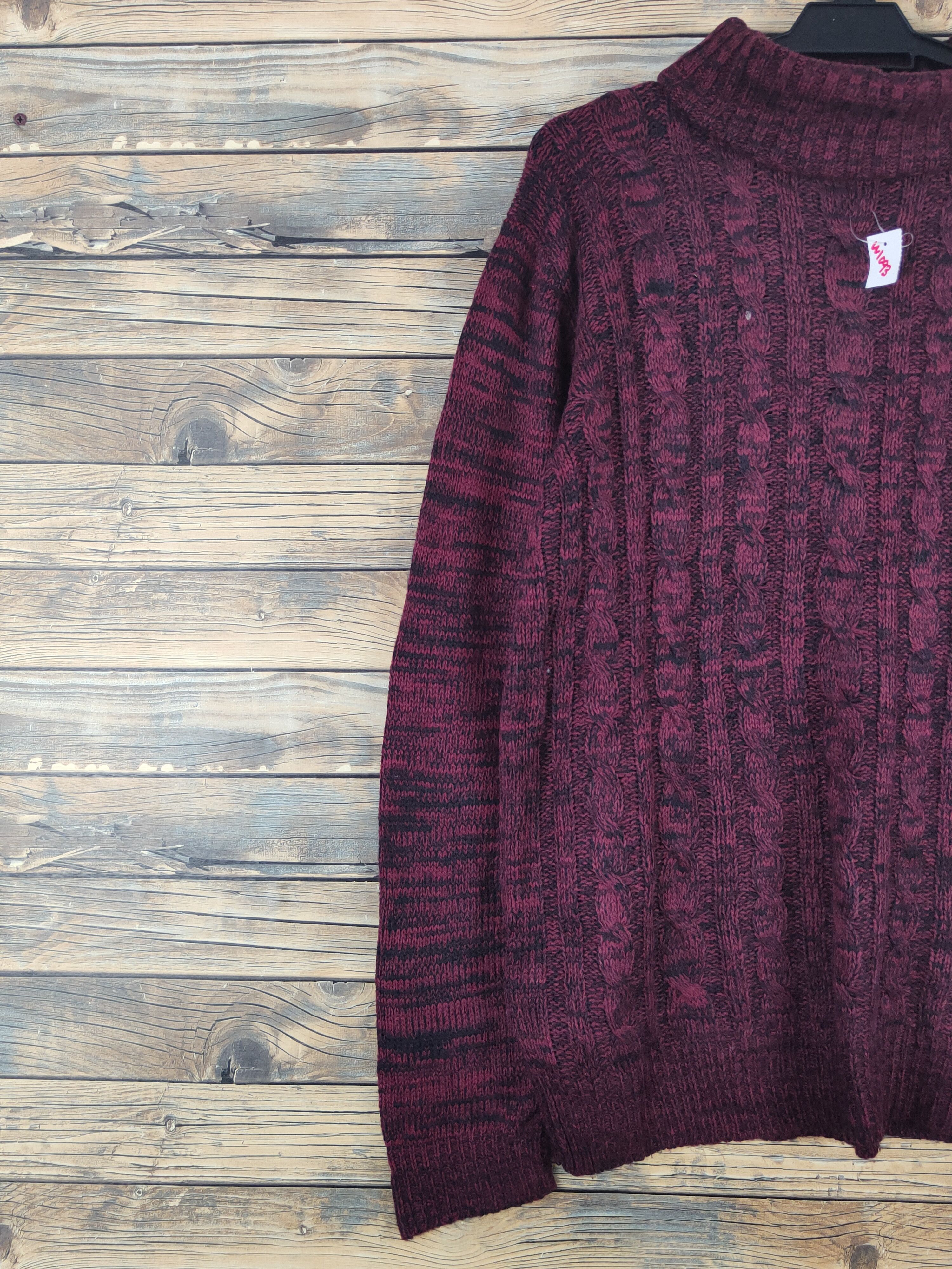 Japanese Brand Jill Blaze Maroon Knitwear Sweatshirts #W1093 Size US L / EU 52-54 / 3 - 3 Thumbnail