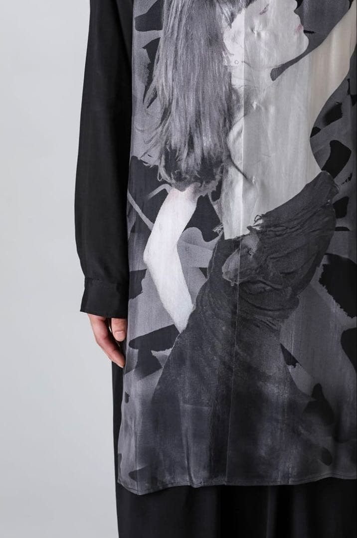 Yohji Yamamoto YOHJI YAMAMOTO POUR HOMME Printed Long Sleeve Shirt Size US L / EU 52-54 / 3 - 11 Thumbnail