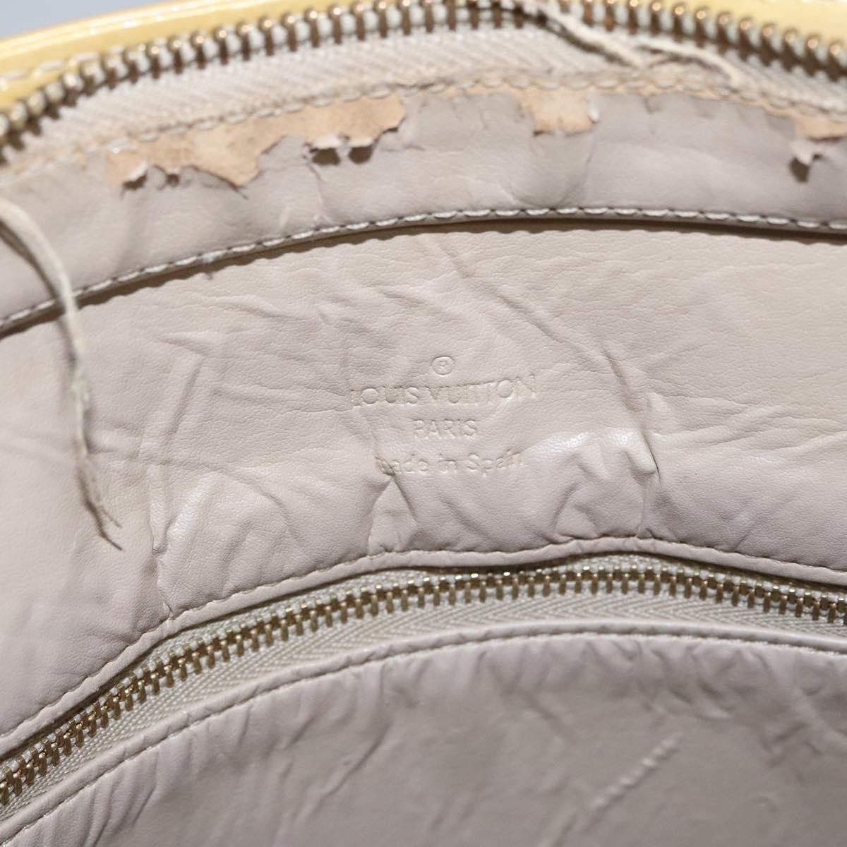 Louis Vuitton LOUIS VUITTON Monogram Vernis Houston Hand Bag Beige M91004 Size ONE SIZE - 9 Thumbnail