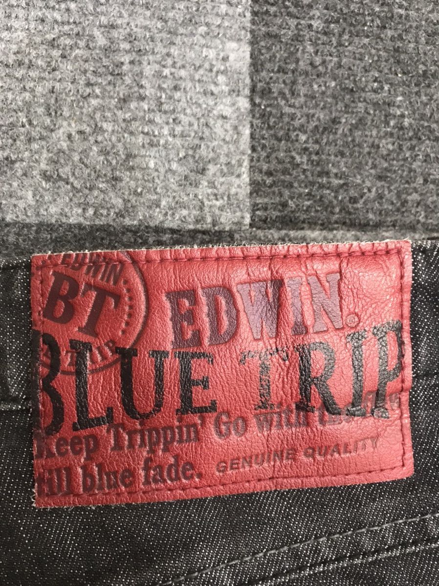 Edwin EDWIN BLUE TRIP 3D Design Curved Legs Multipockets Jeans Size US 31 - 18 Thumbnail